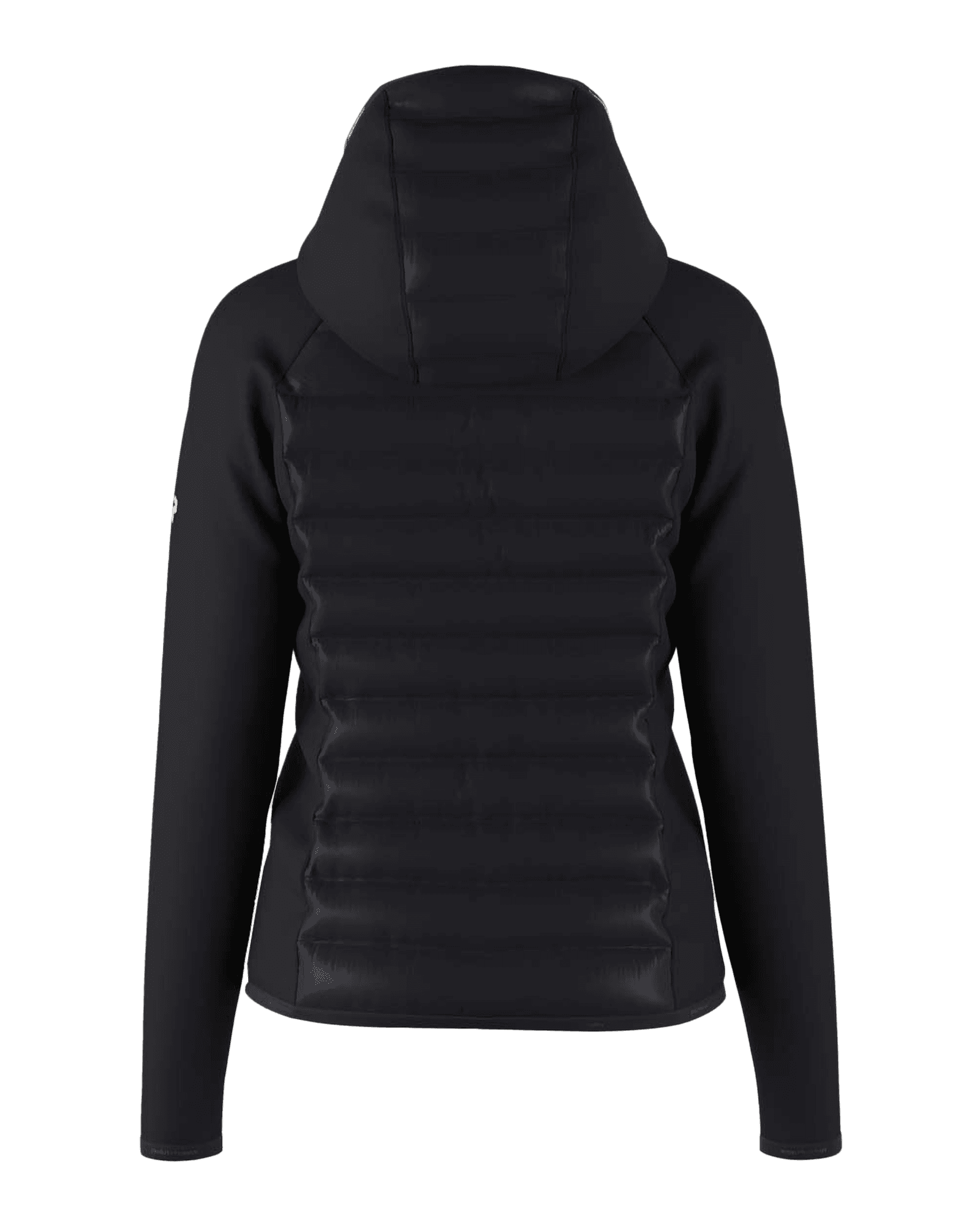 Down Hybrid Hood Jacket W Black