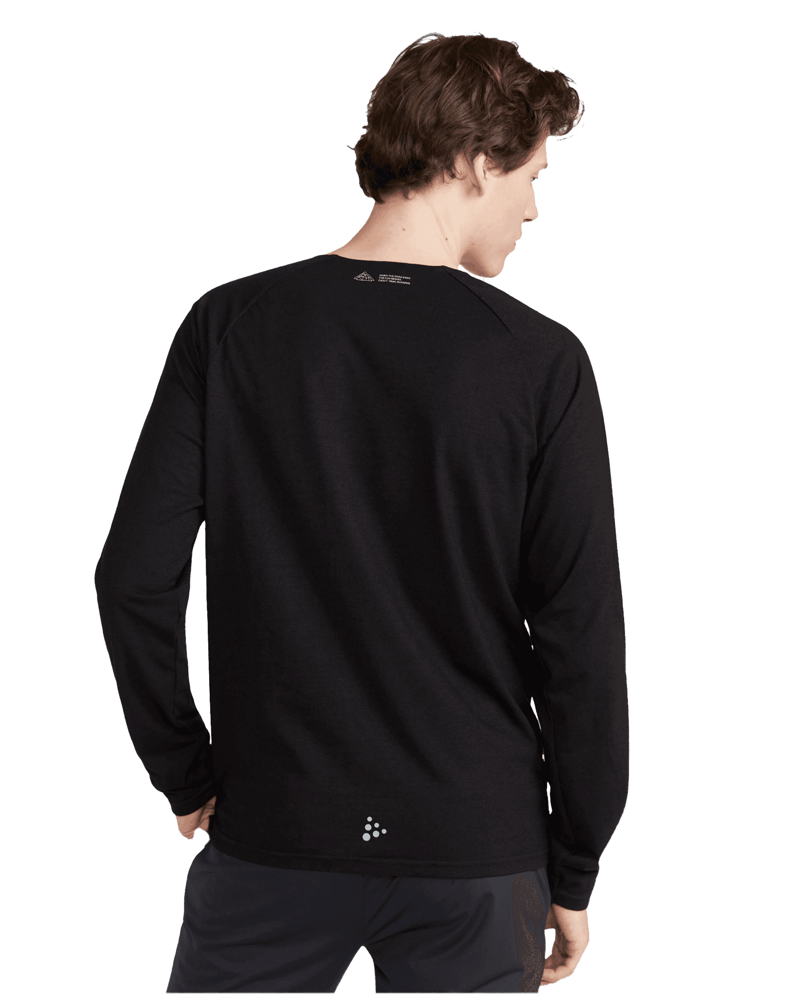 ADV Trail Wool Wind L/S Tee M Black/Melange