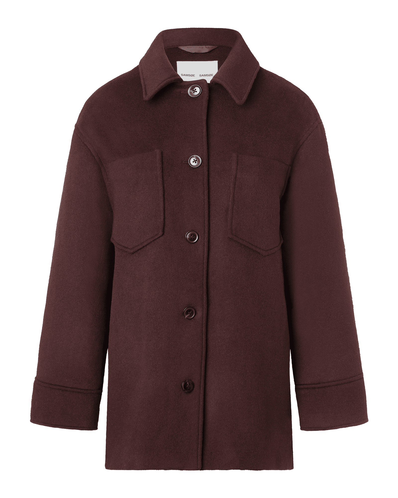 Dione Overshirt 12847 W Chocolate Plum