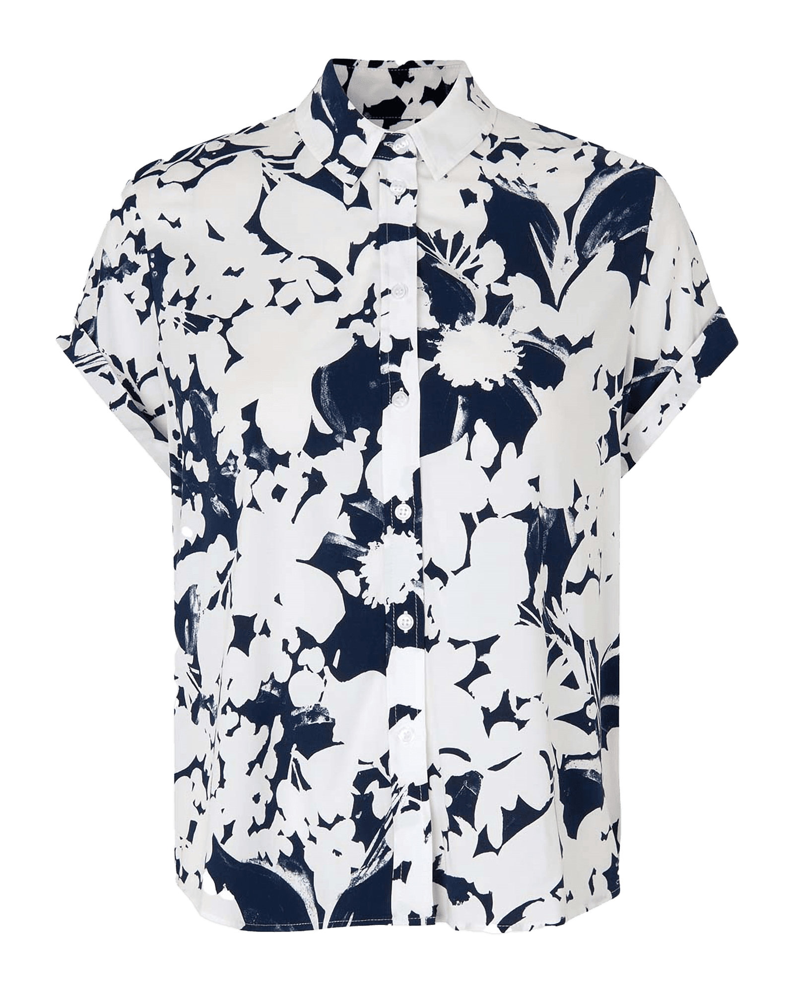 Majan S/S Shirt aop 9942 W Flora Blue