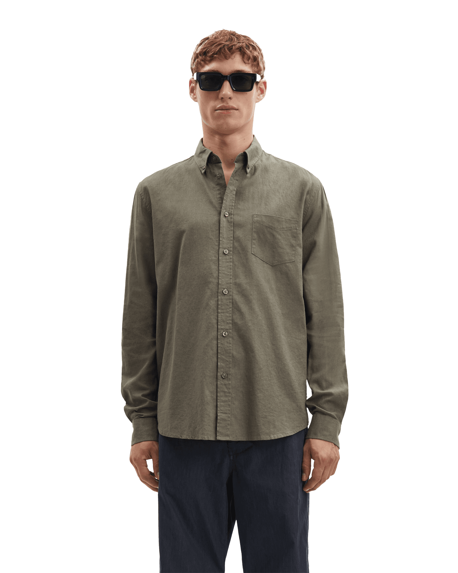 Liam BA Shirt 6971 M Dusty Olive