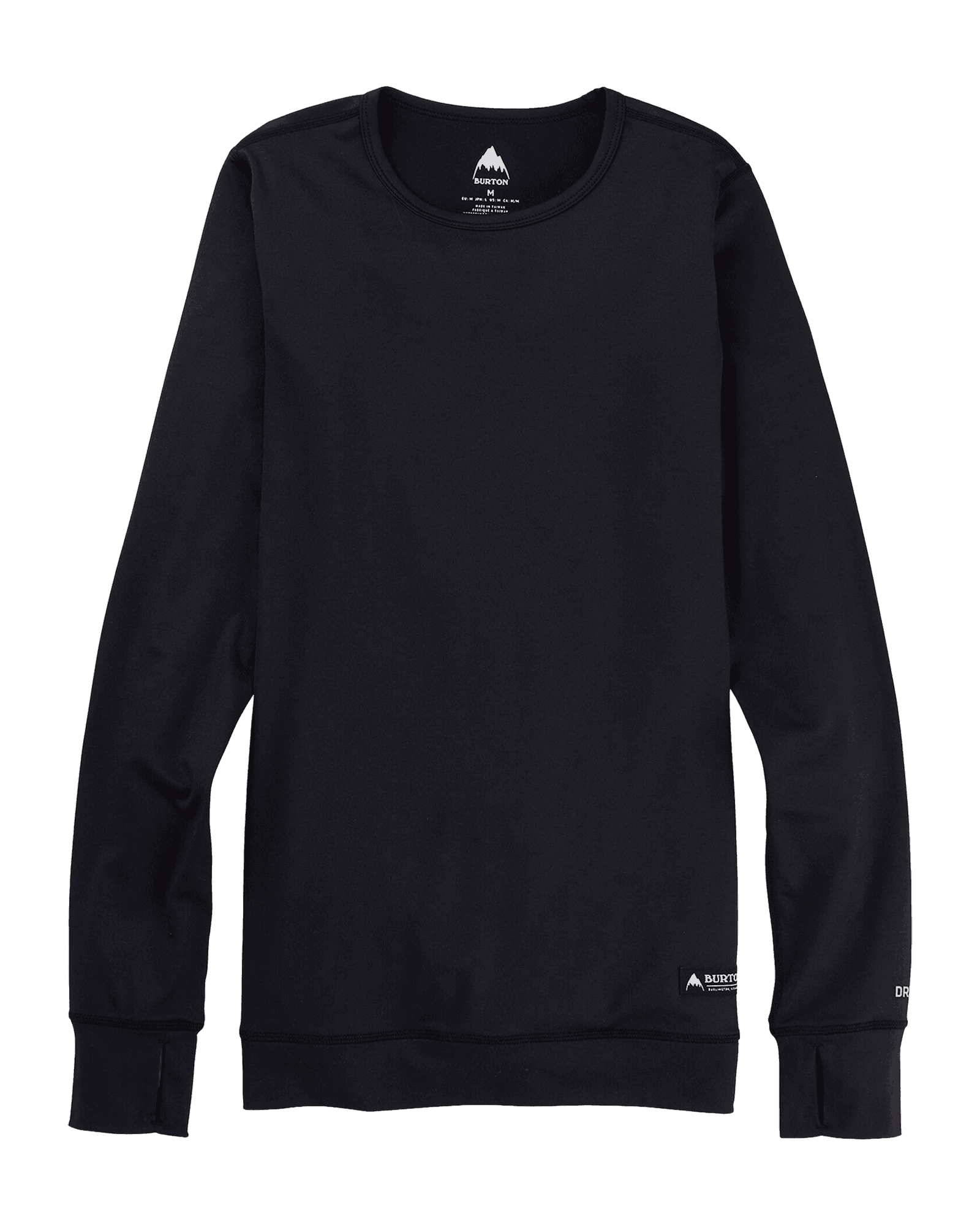 Midweight Base Layer Crewneck W True Black