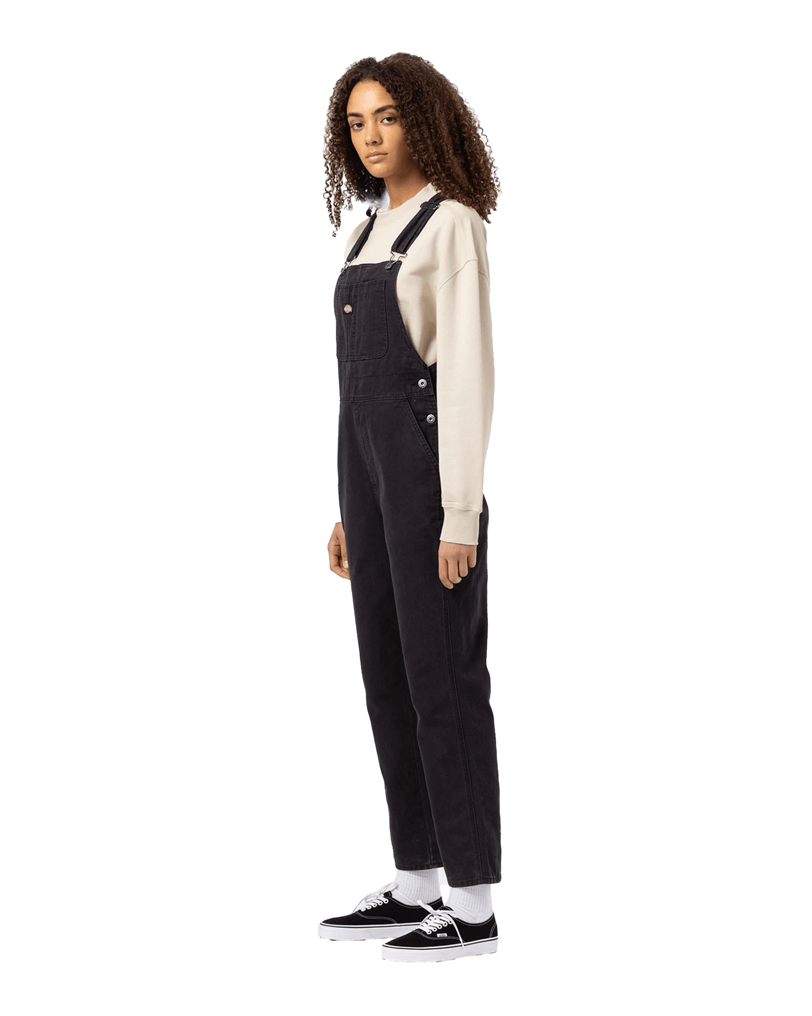 Duck Canvas Classic Bib W Stone Washed Black