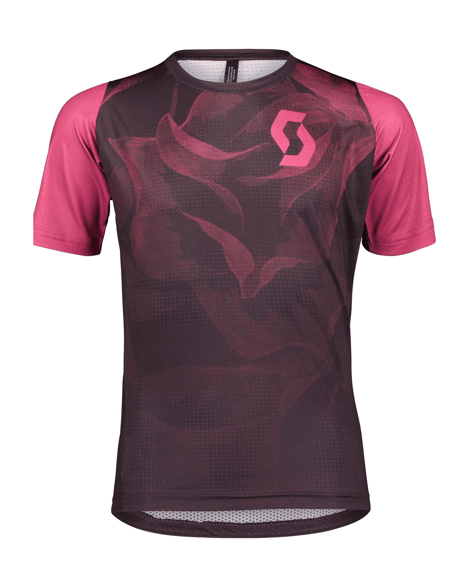 Trail 20 S/S Shirt JR Dark Purple/Carmine Pink