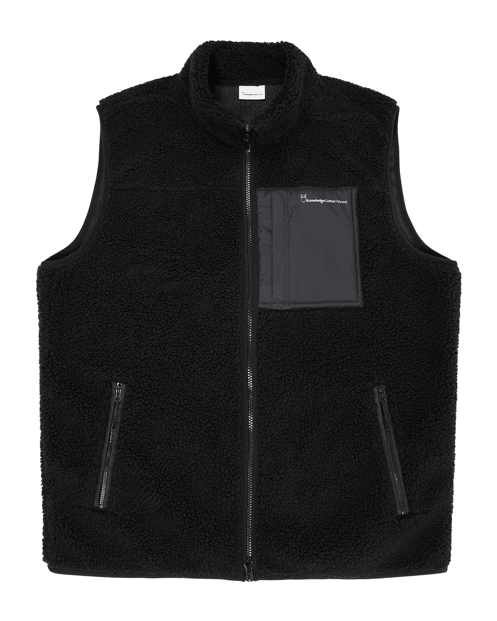 Teddy Fleece Vest M Black Jet