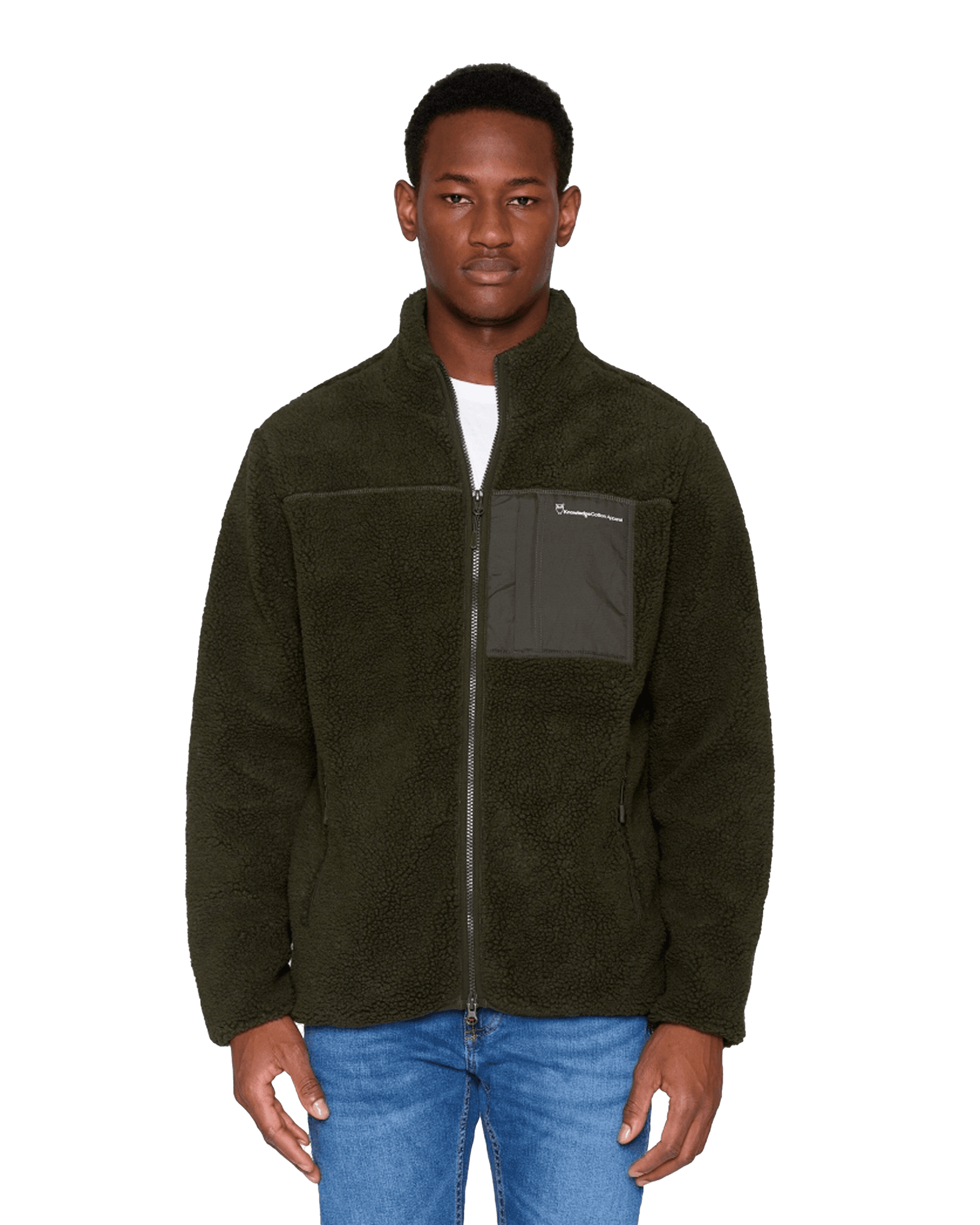 Teddy Fleece Zip Sweat M 1090 Forrest Night