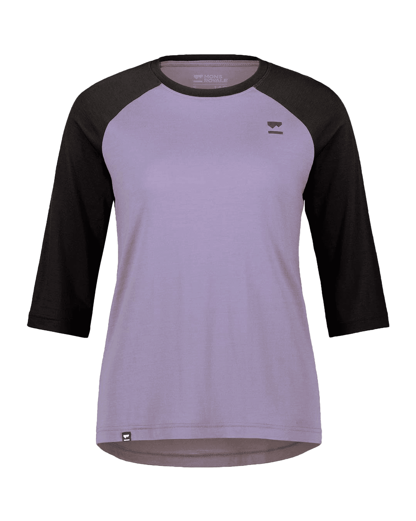 Tarn Merino Shift Raglan 3/4 W Thistle/Black