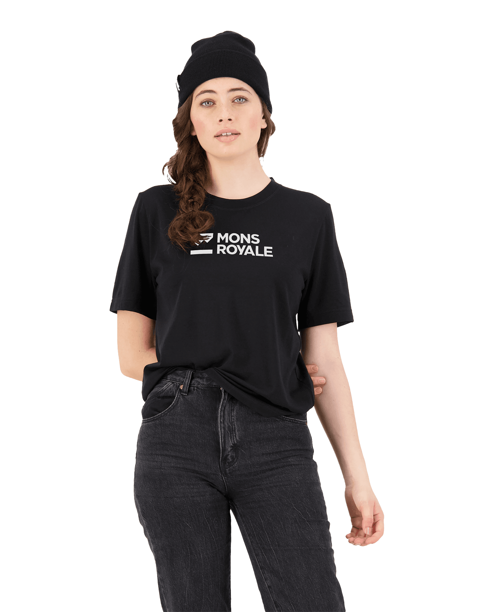 Icon Relaxed Tee W Black