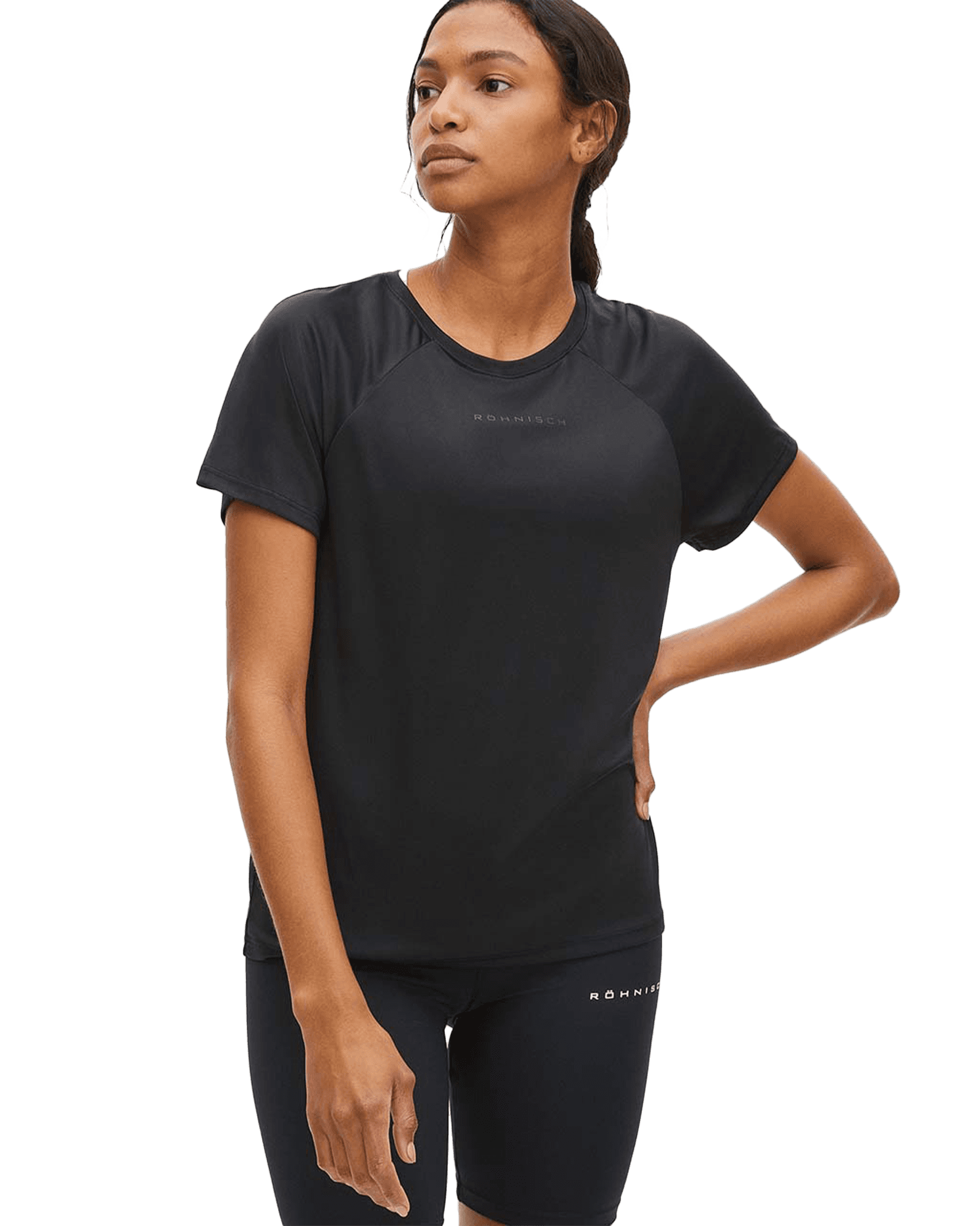 Active Logo Tee W Black