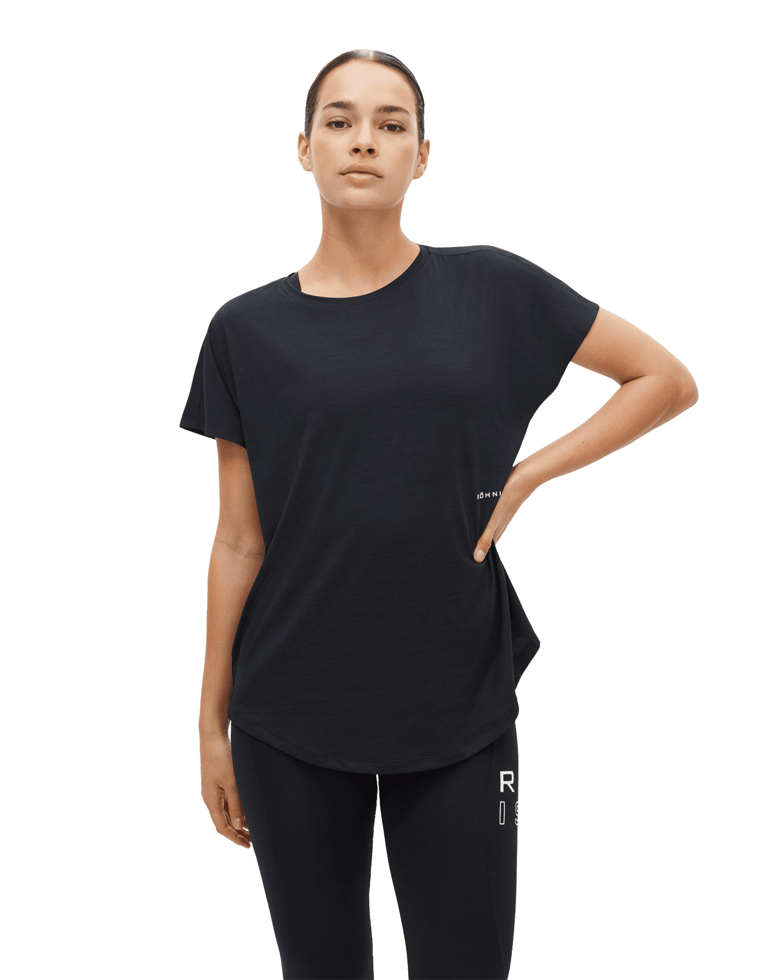 Eli Loose Tee W Black