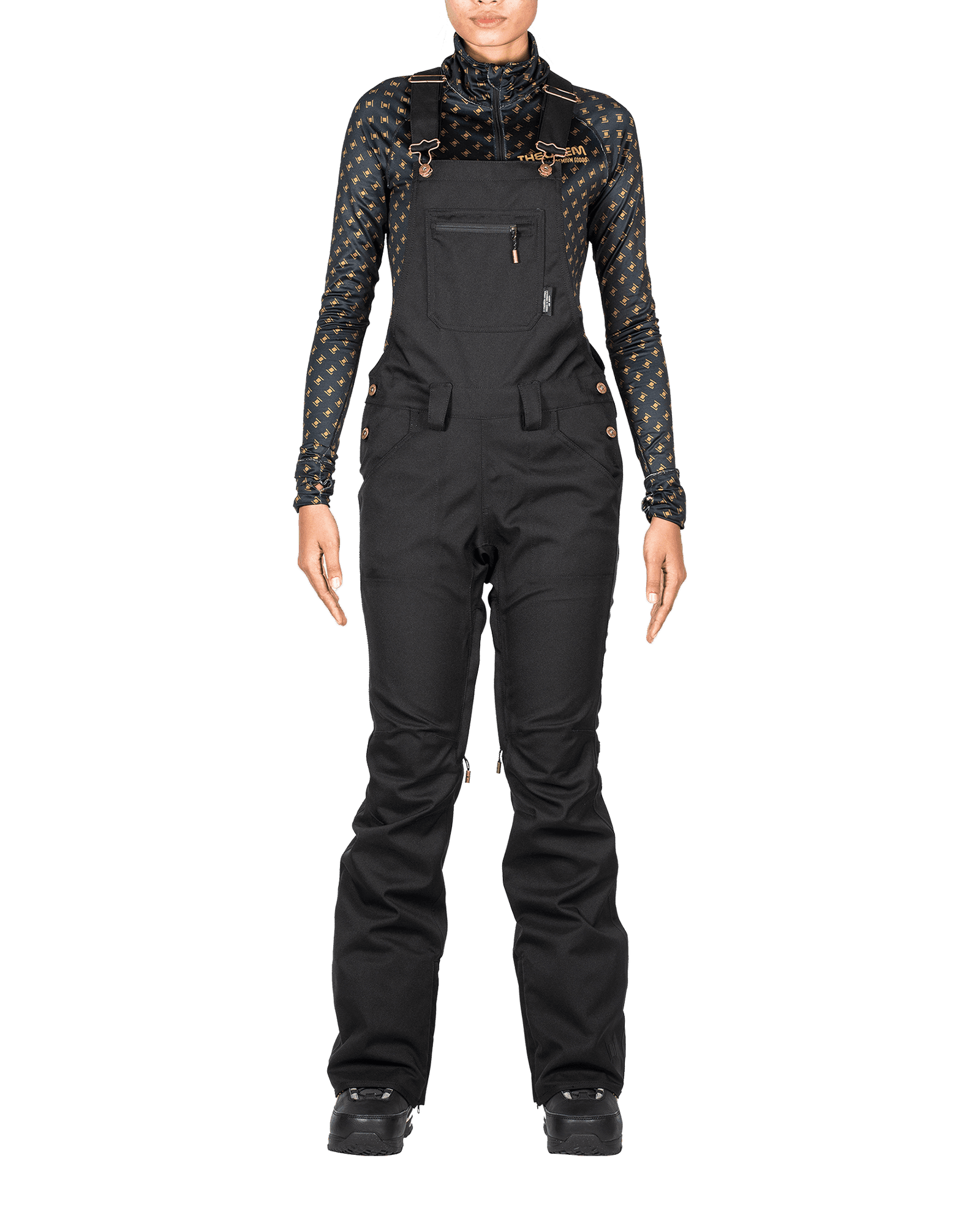 Loretta Overall Pant W Black