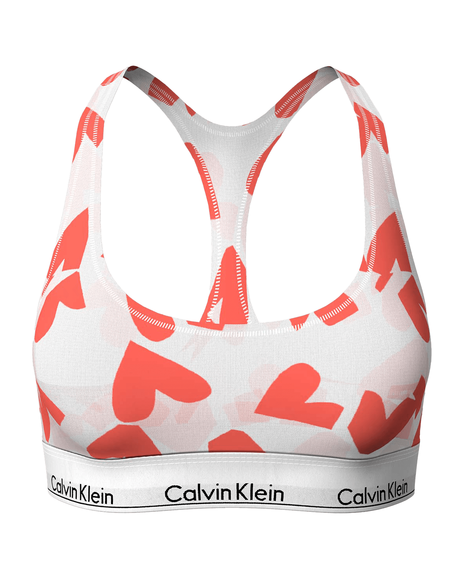 Unlined Bralette W Remembered Hearts PT Orange Odessey