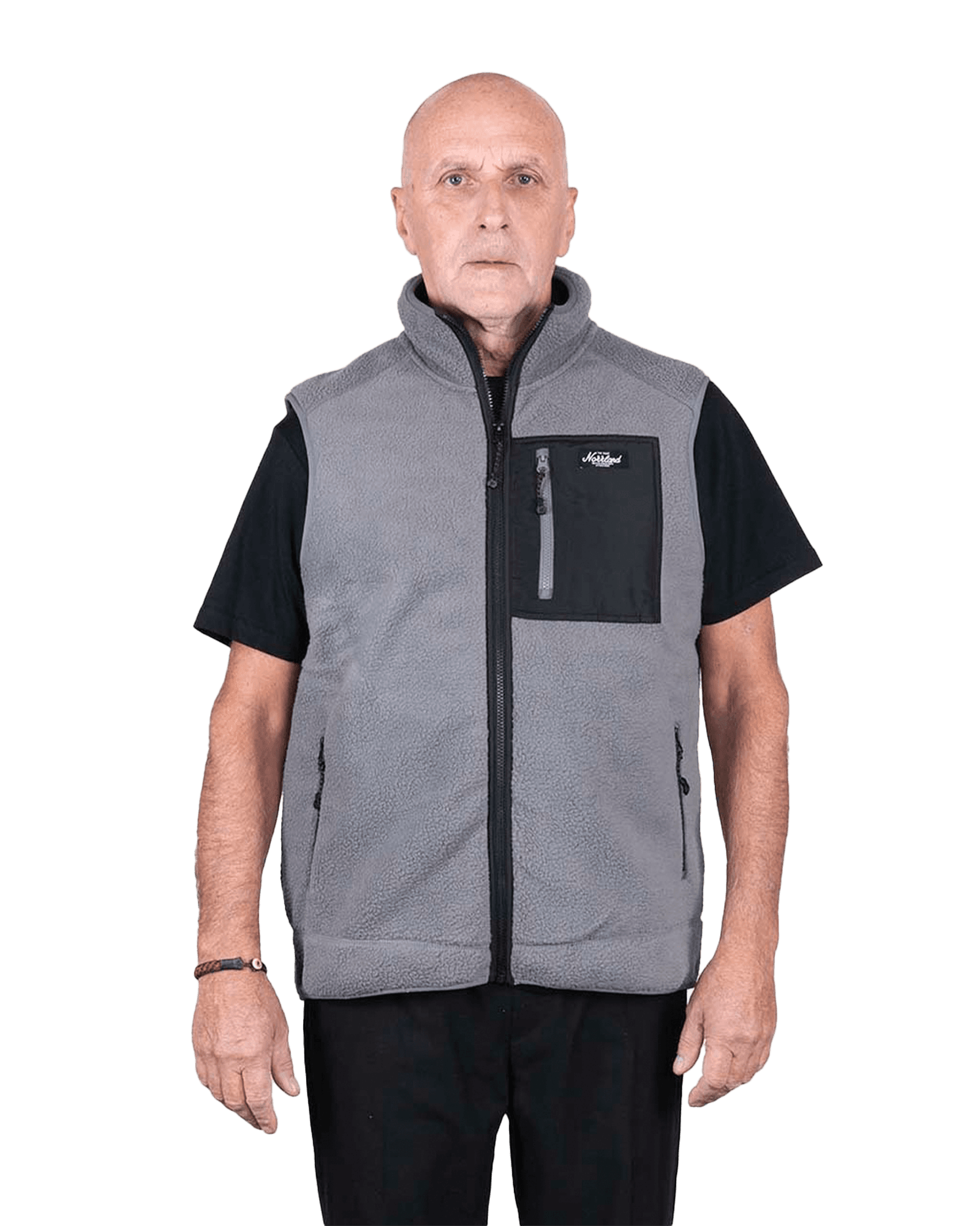 TGN Patch Polar Vest Dark Grey