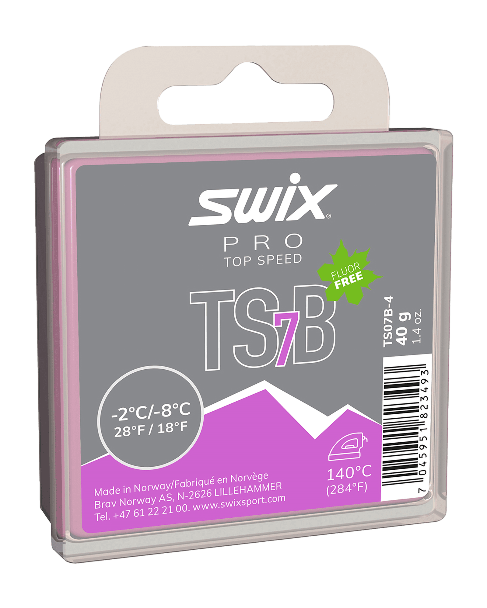 TS7 Black, -2°C/-8°C, 40g One Colour