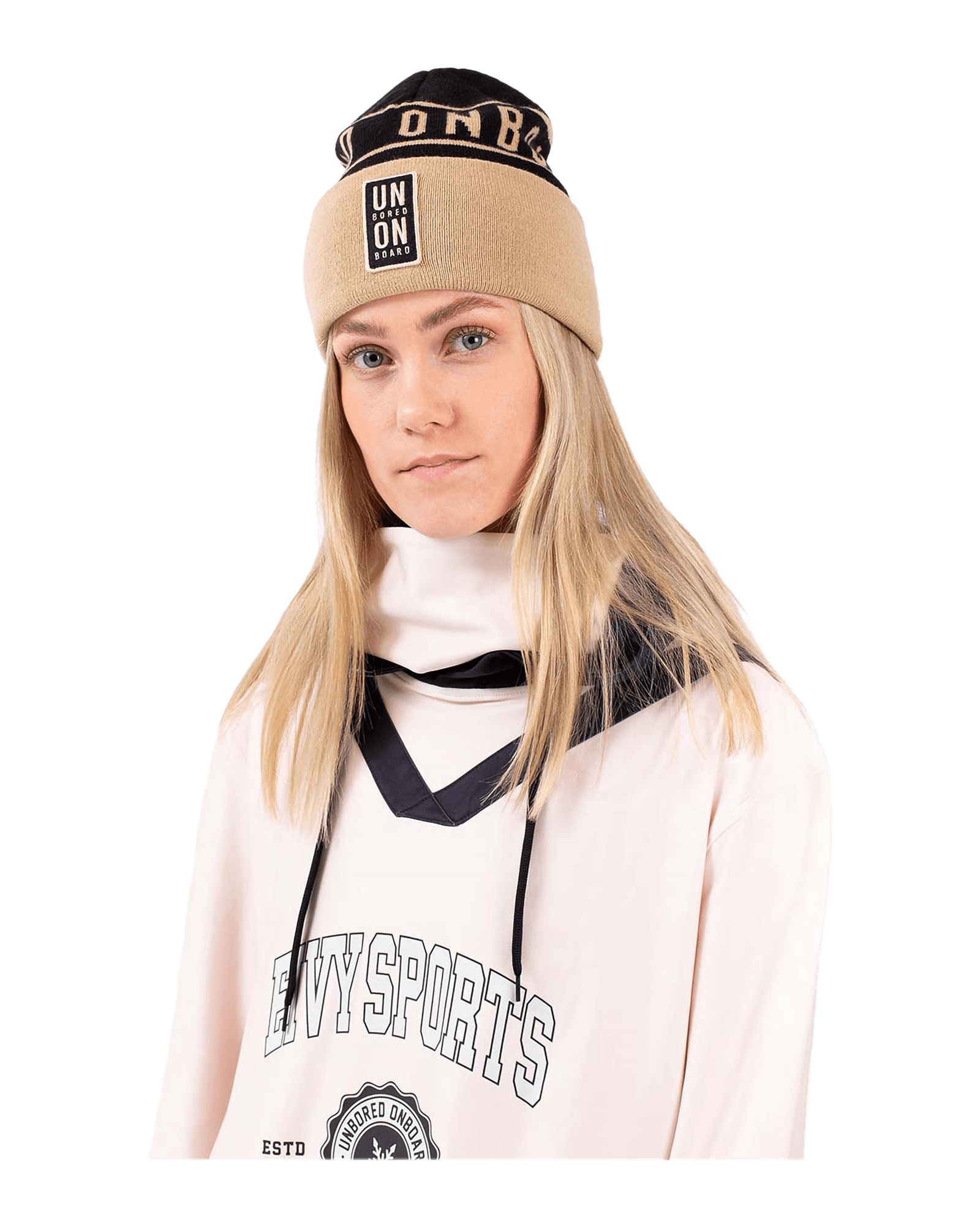 League Beanie Black & Offwhite