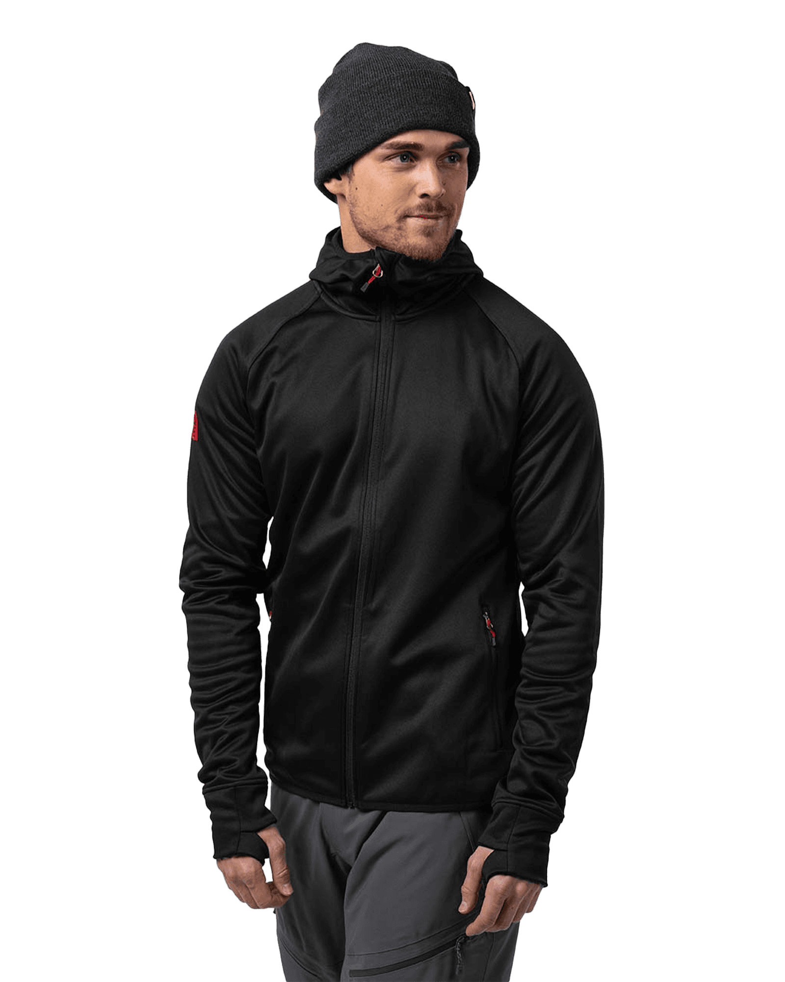 Habllek Fleece Hood M Deep Black