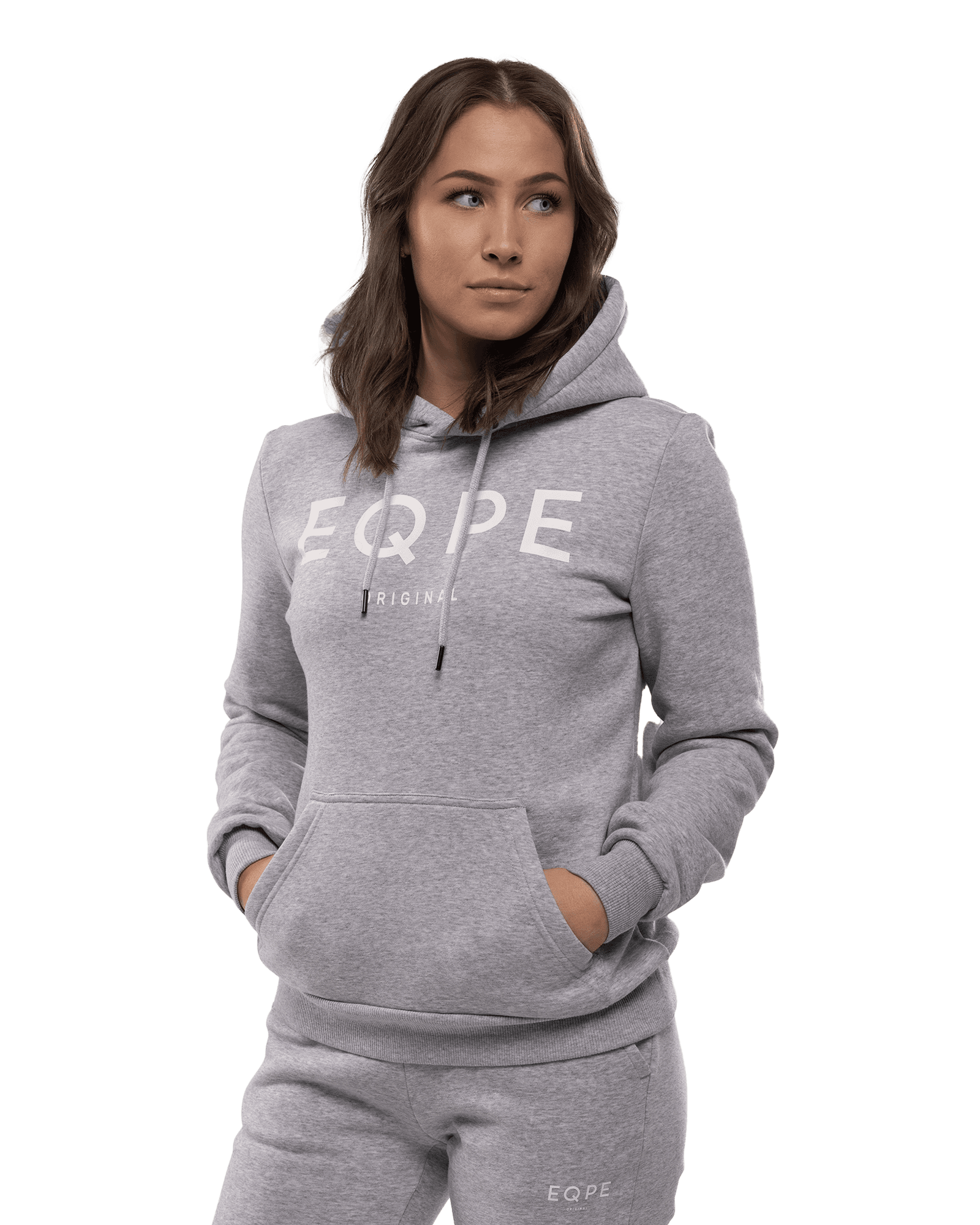 Grey Melange/White