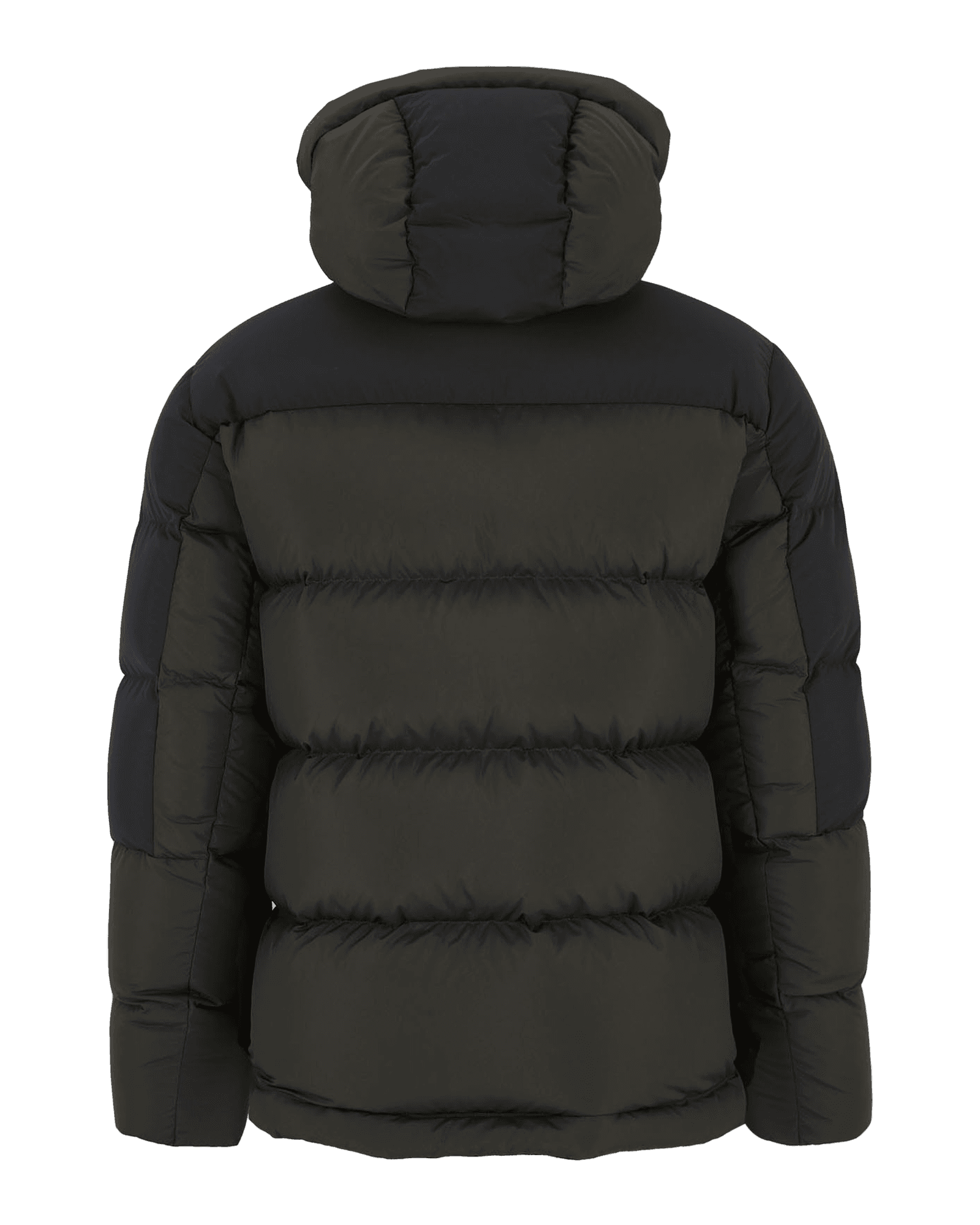 Down Puffer Hood Jacket M Olive Extreme/Black