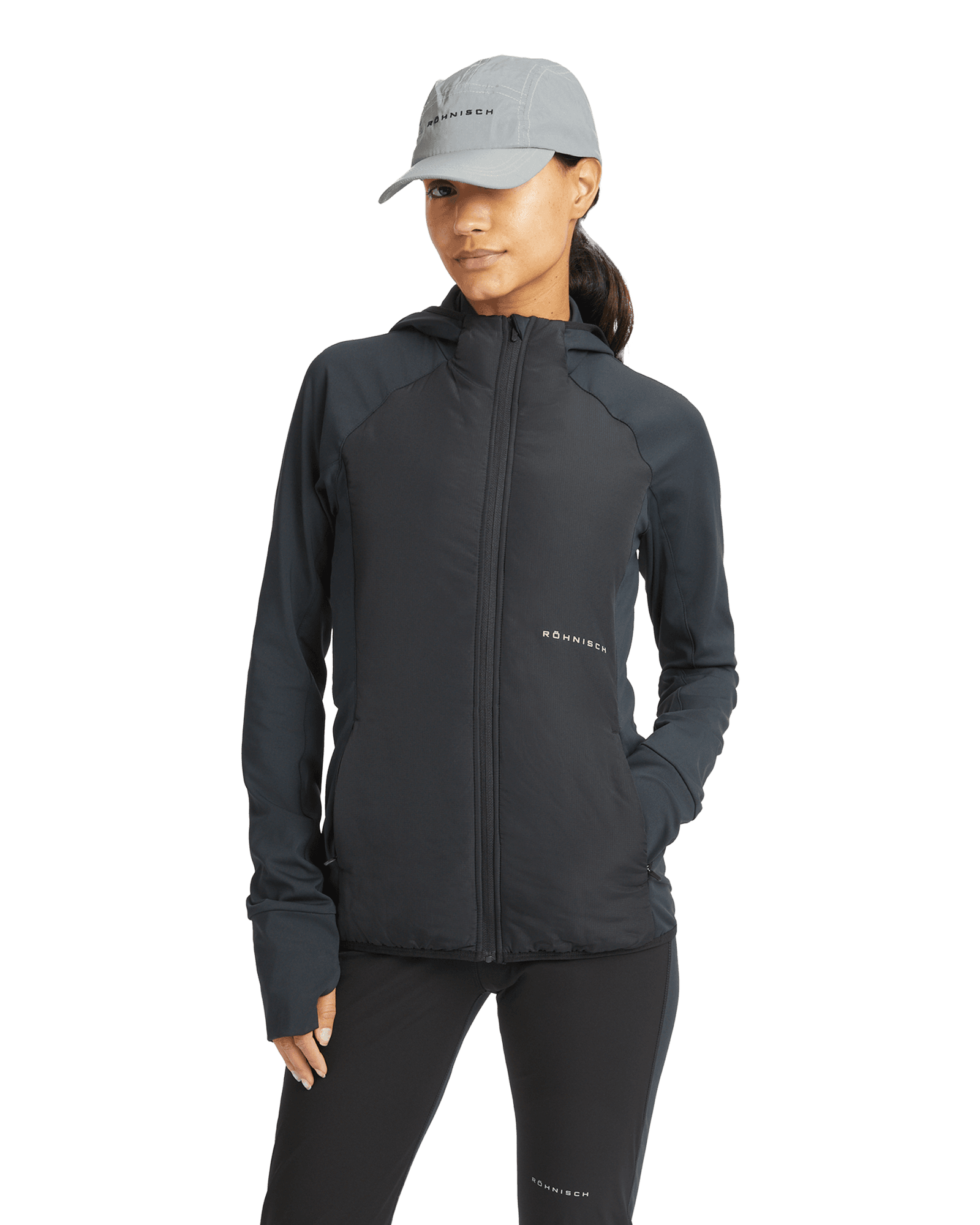 Light Padded Thermo Jacket W Black