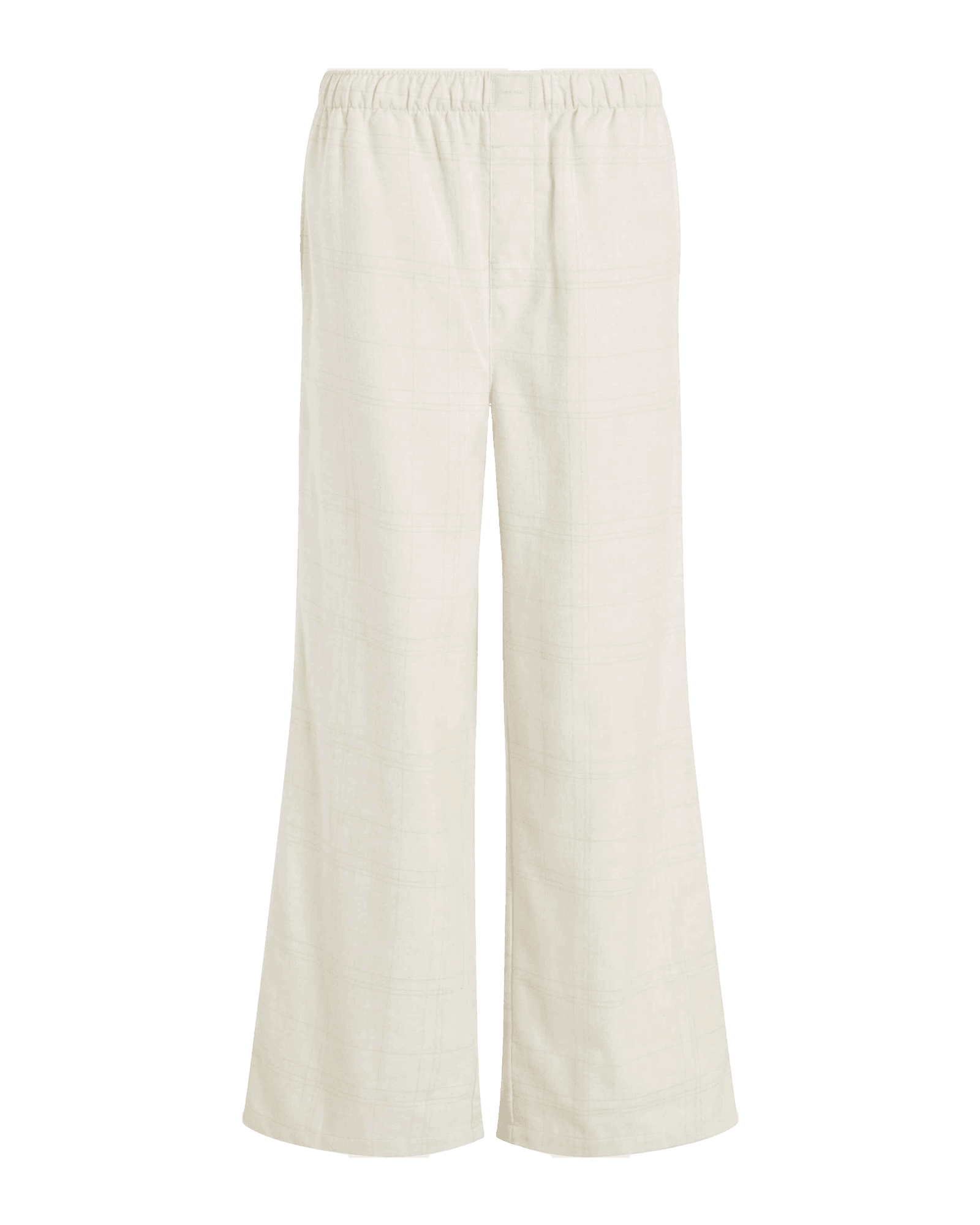 Pant W Oatmeal Heather Plaid