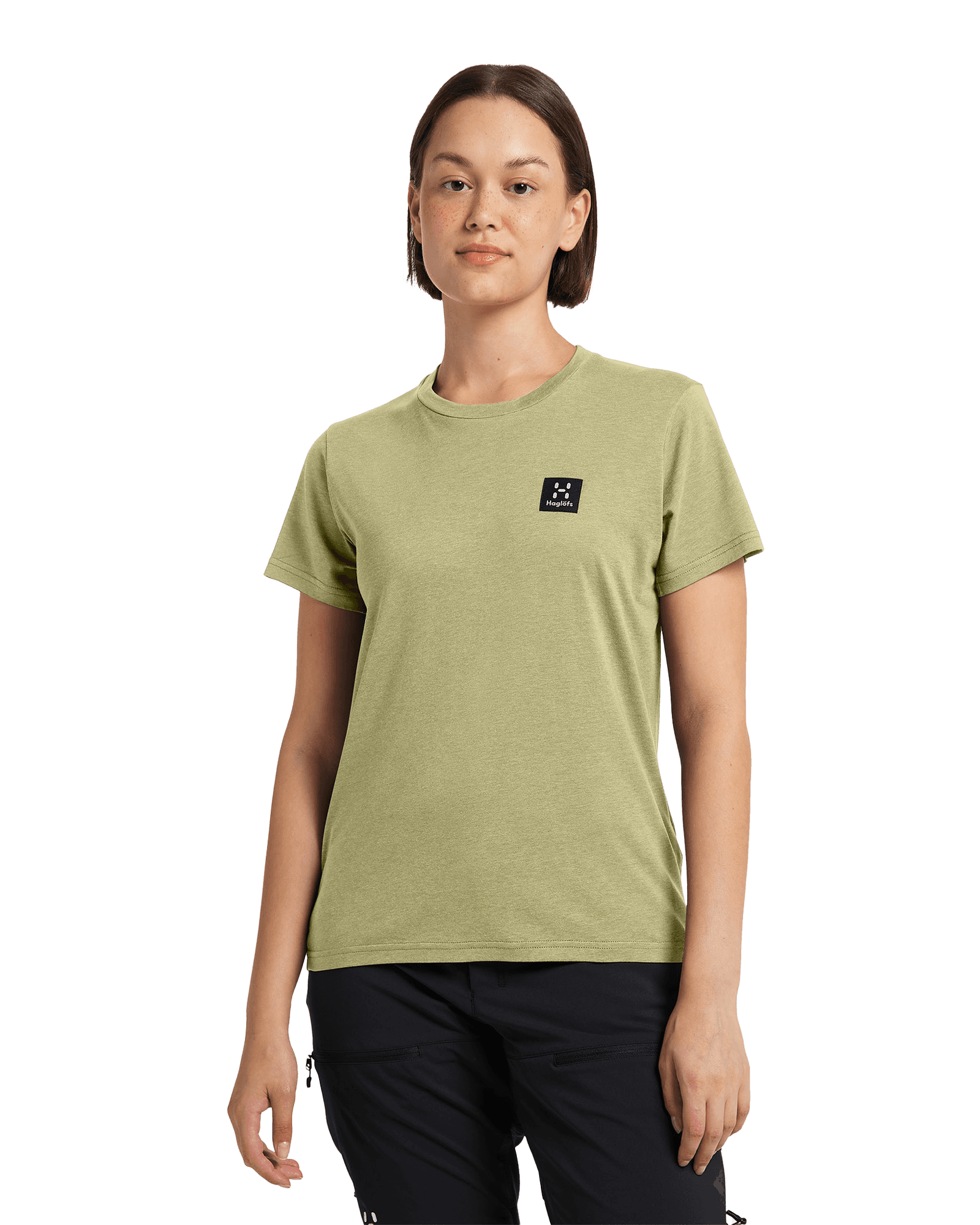 Lyocell H Tee W Thyme Green