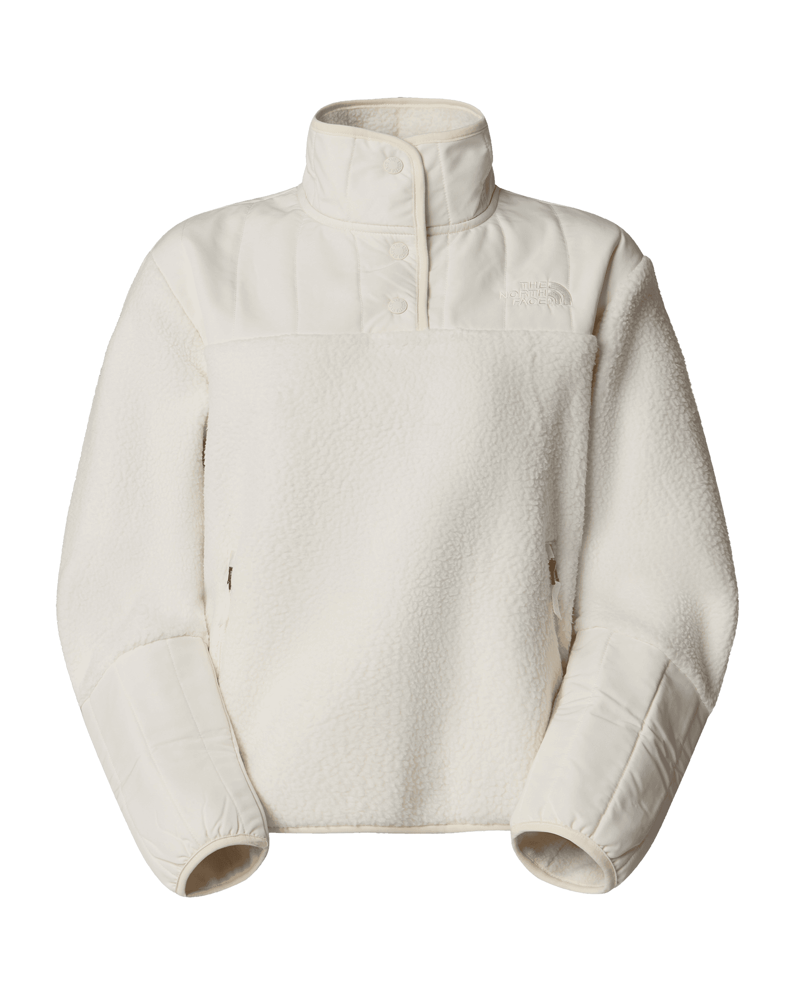Cragmont Fleece 1/4 Snap W White Dune