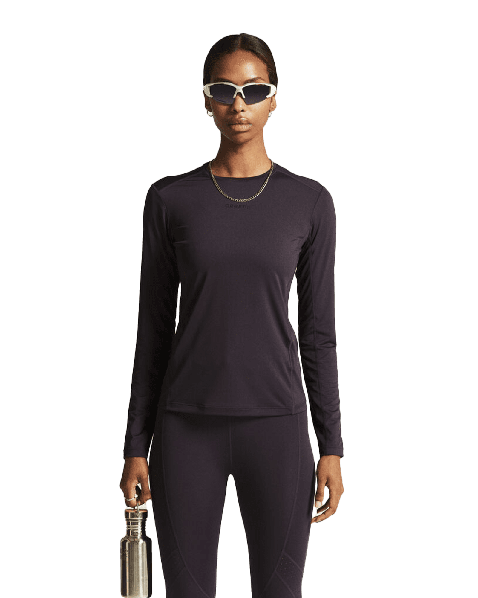 ADV Essence L/S Tee 2 W DK Plum