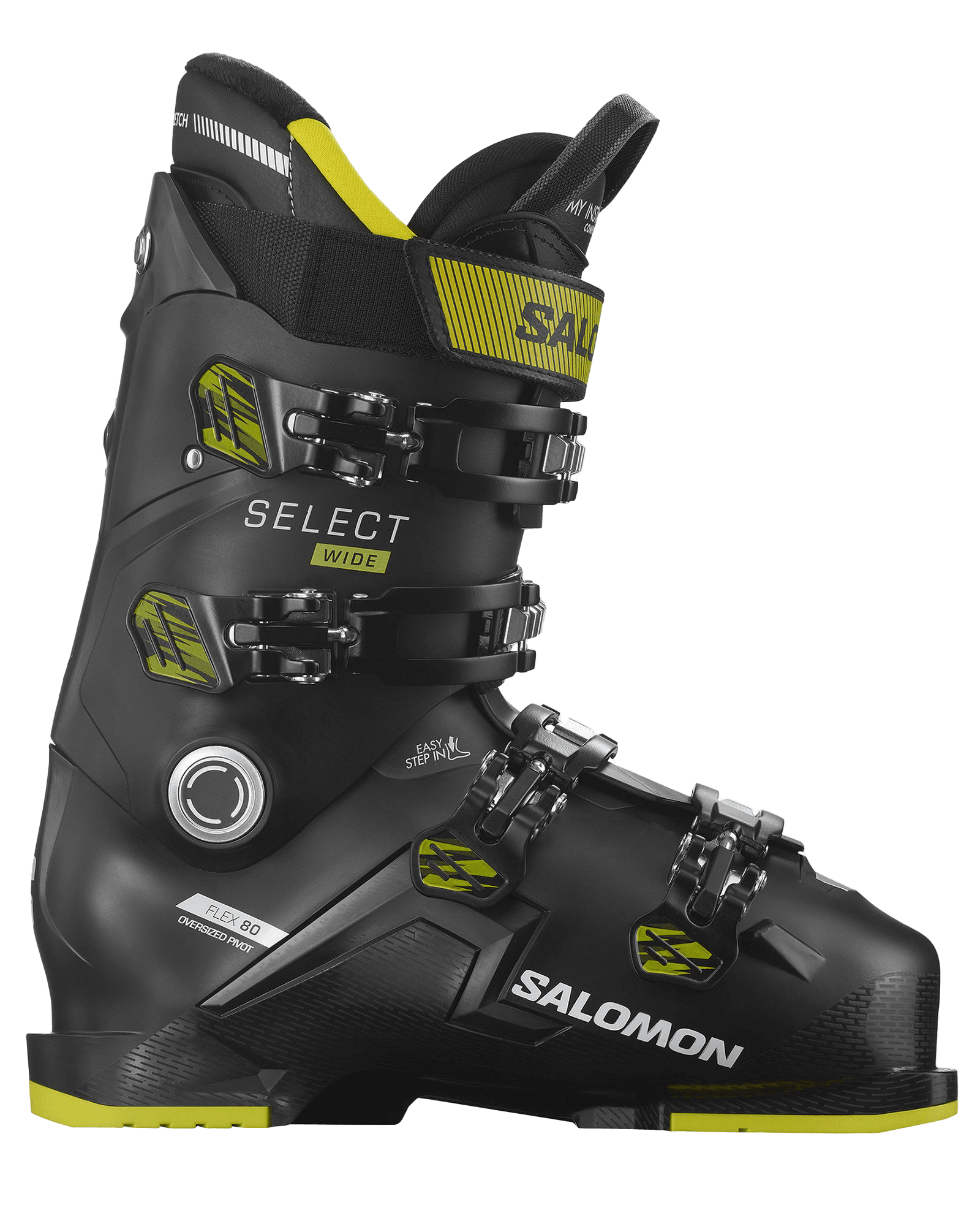 Select 80 Wide 24/25 Black/Acid Green/Beluga