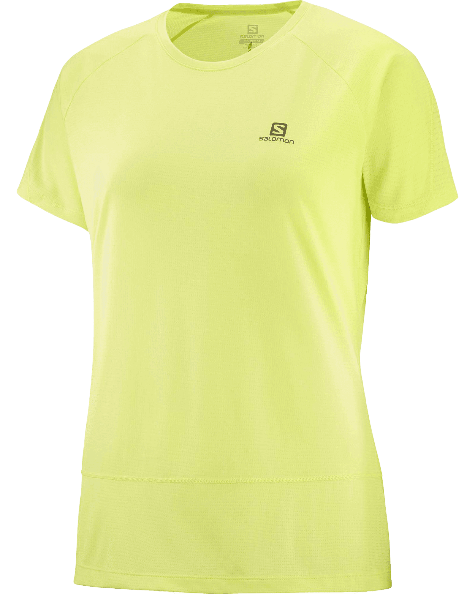 Cross Run S/S Tee W Sunny Lime
