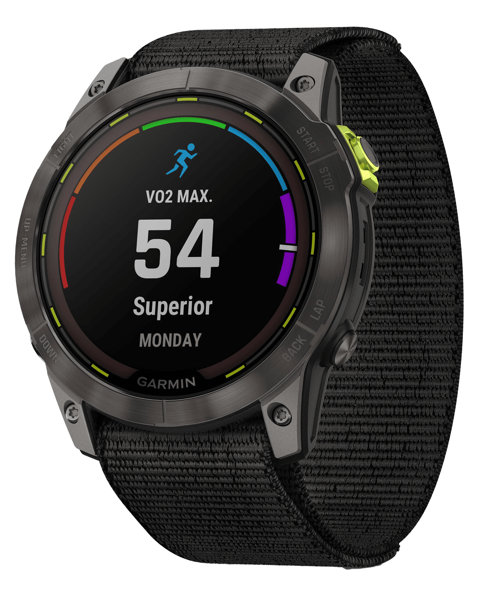 Enduro 2 w/ Black Ultrafit Band Saph/Carbon Gray DLC