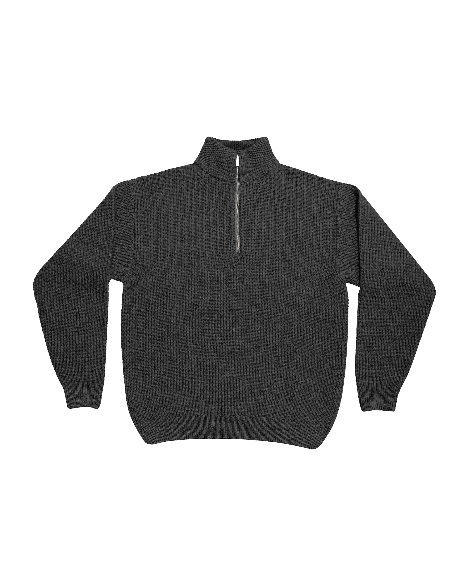 Merino Quarter Zip W Lava Grey
