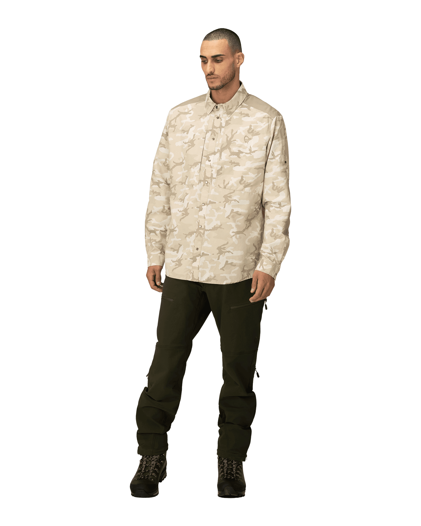 Femund Light Shirt M Beige Camo