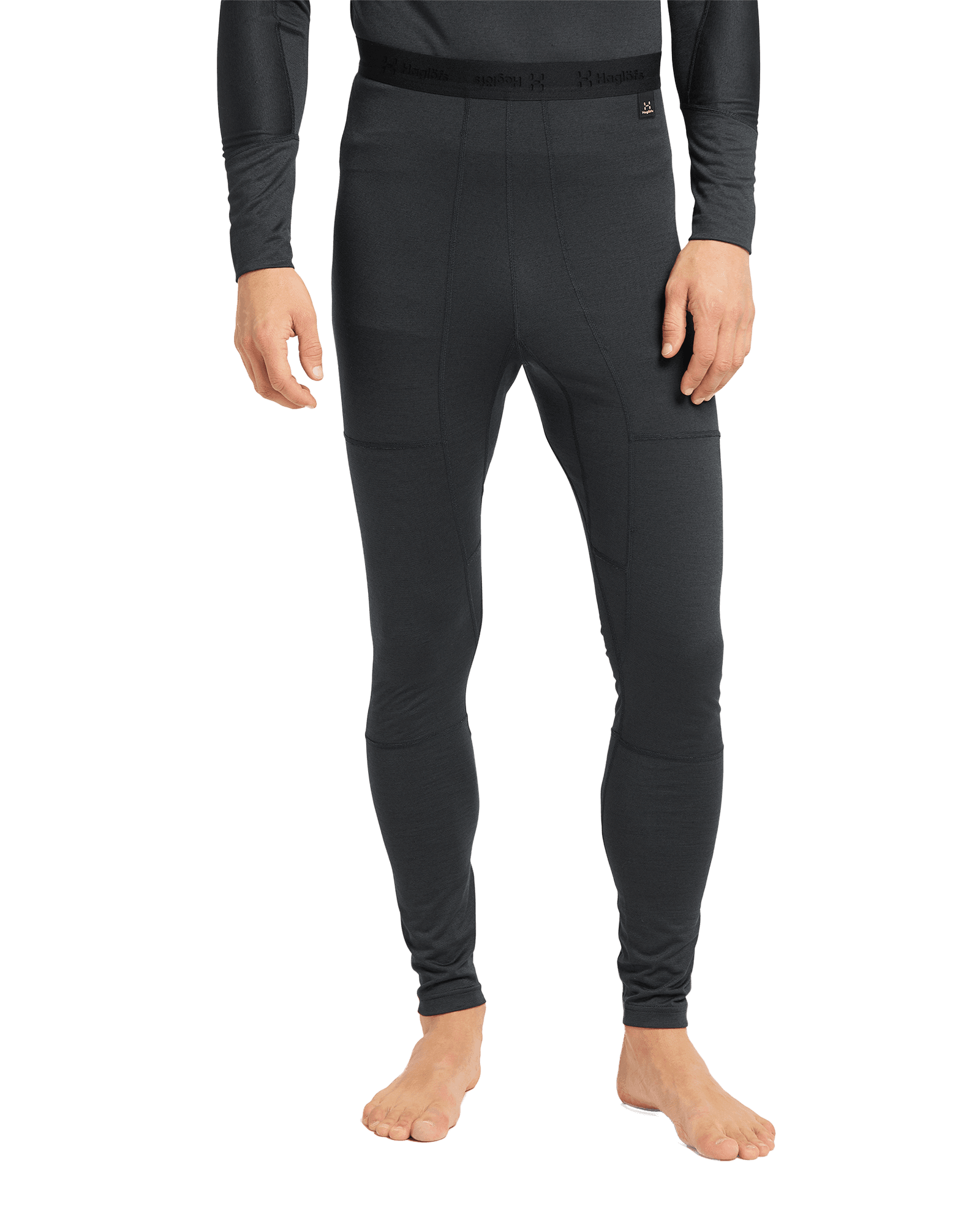 Natural Blend Tech Long Johns M True Black