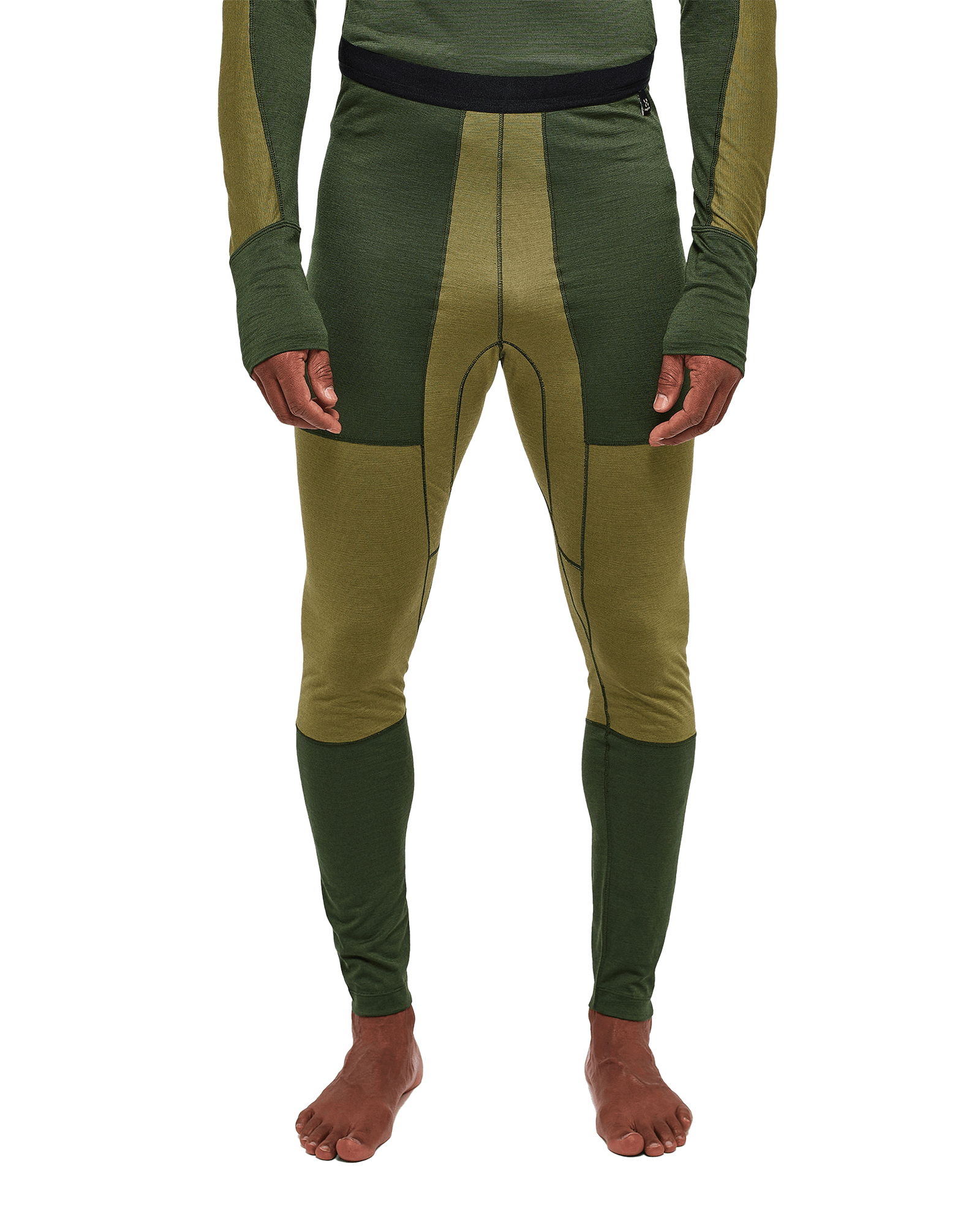 Natural Blend Tech Long Johns M Seaweed Green/Olive Green