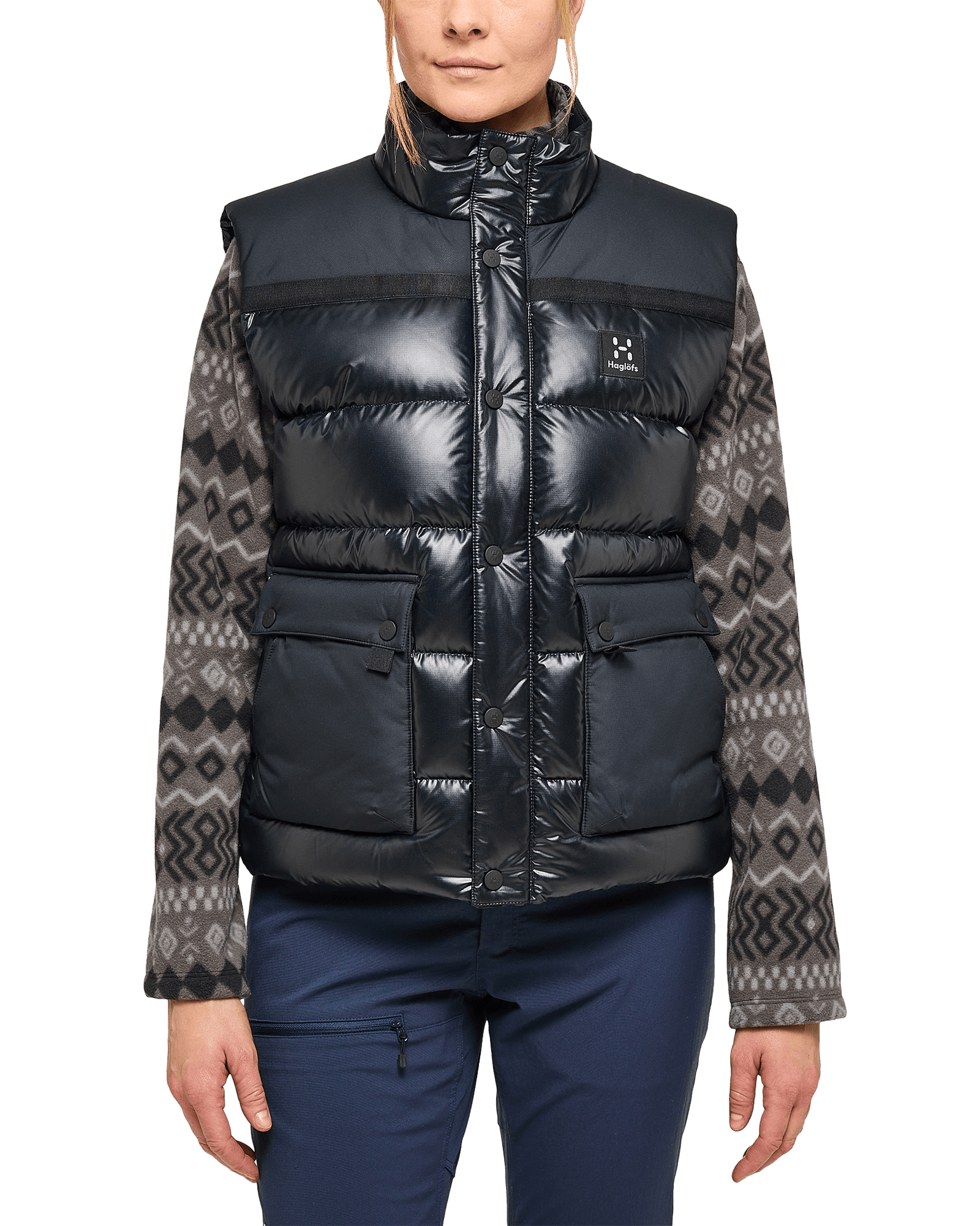 Funäs Down Vest W True Black