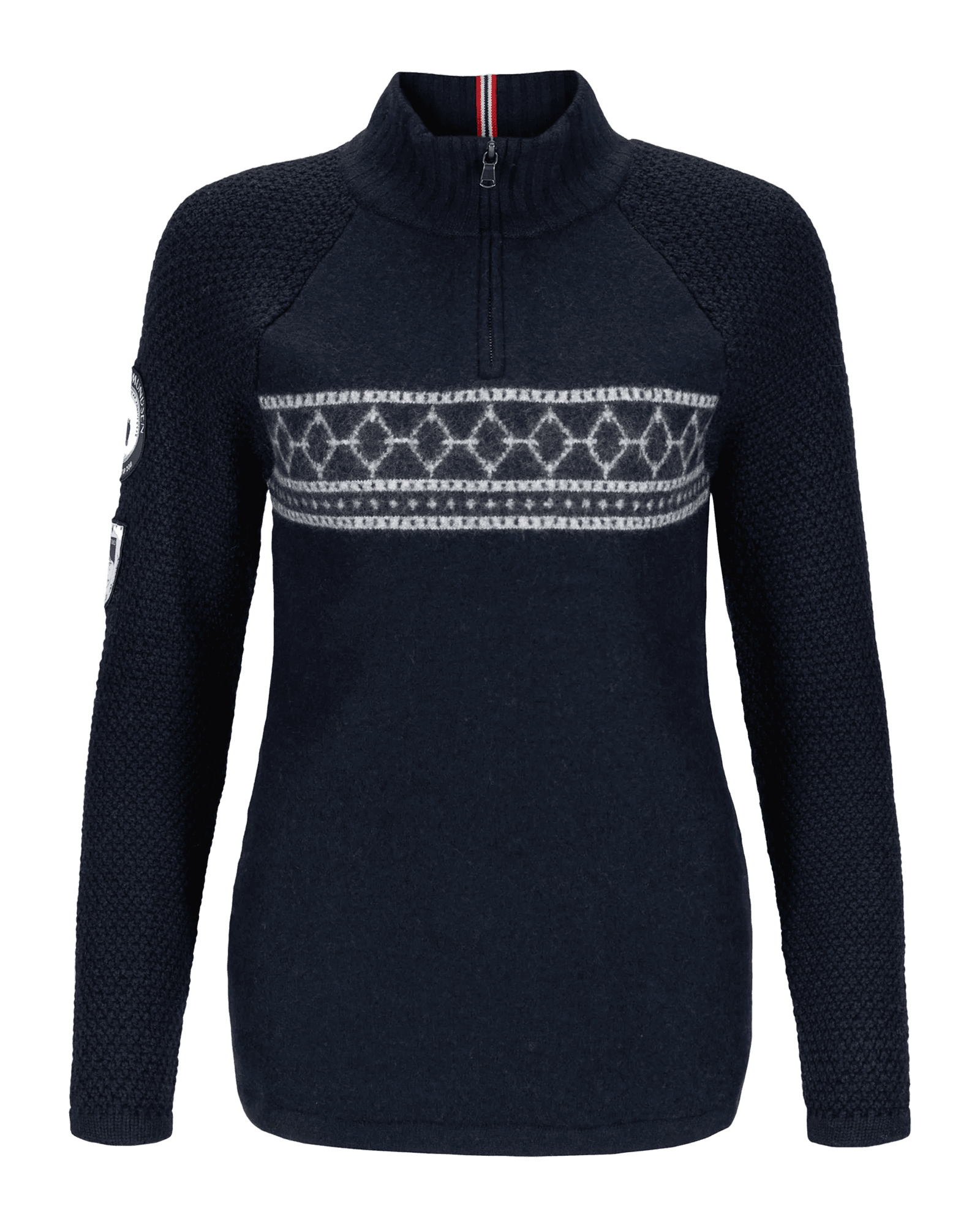 Boiled Ski Sweater W Faded Navy