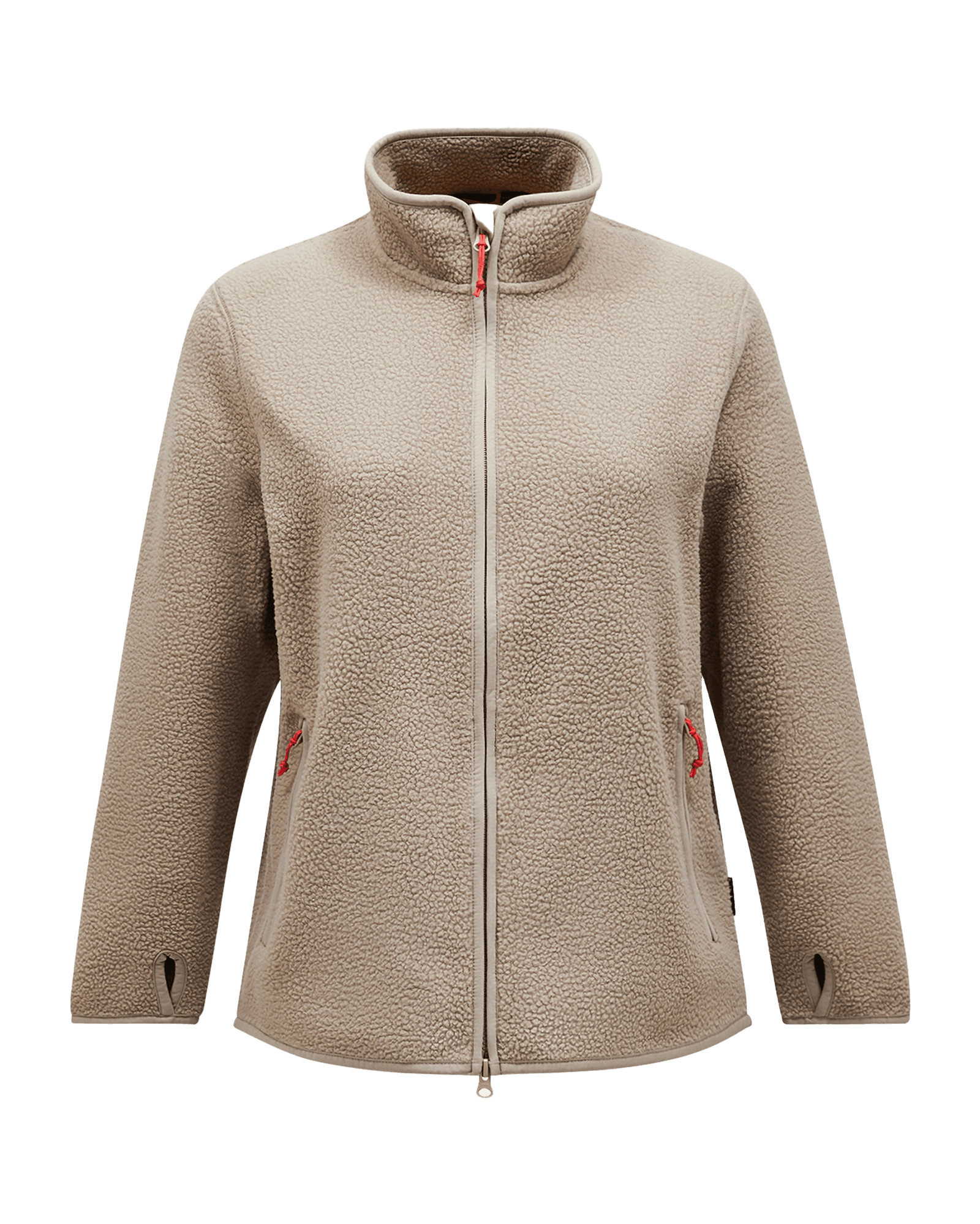 Pile Zip Jacket W Avid Beige