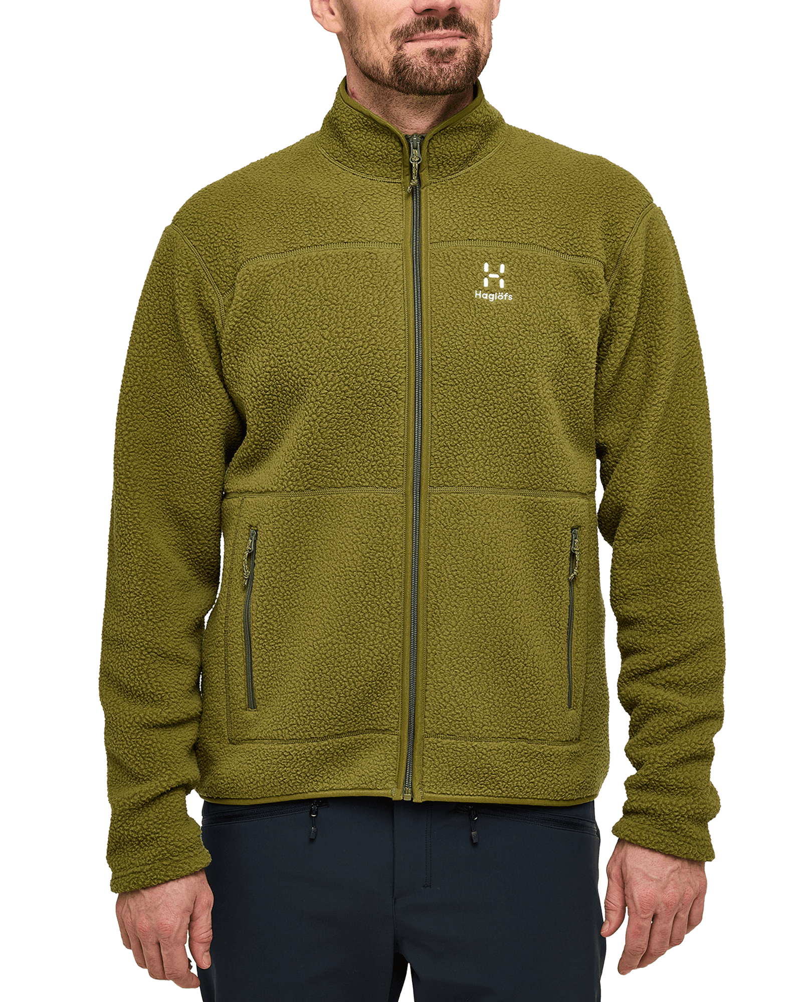 Mossa Pile Jacket M Olive Green