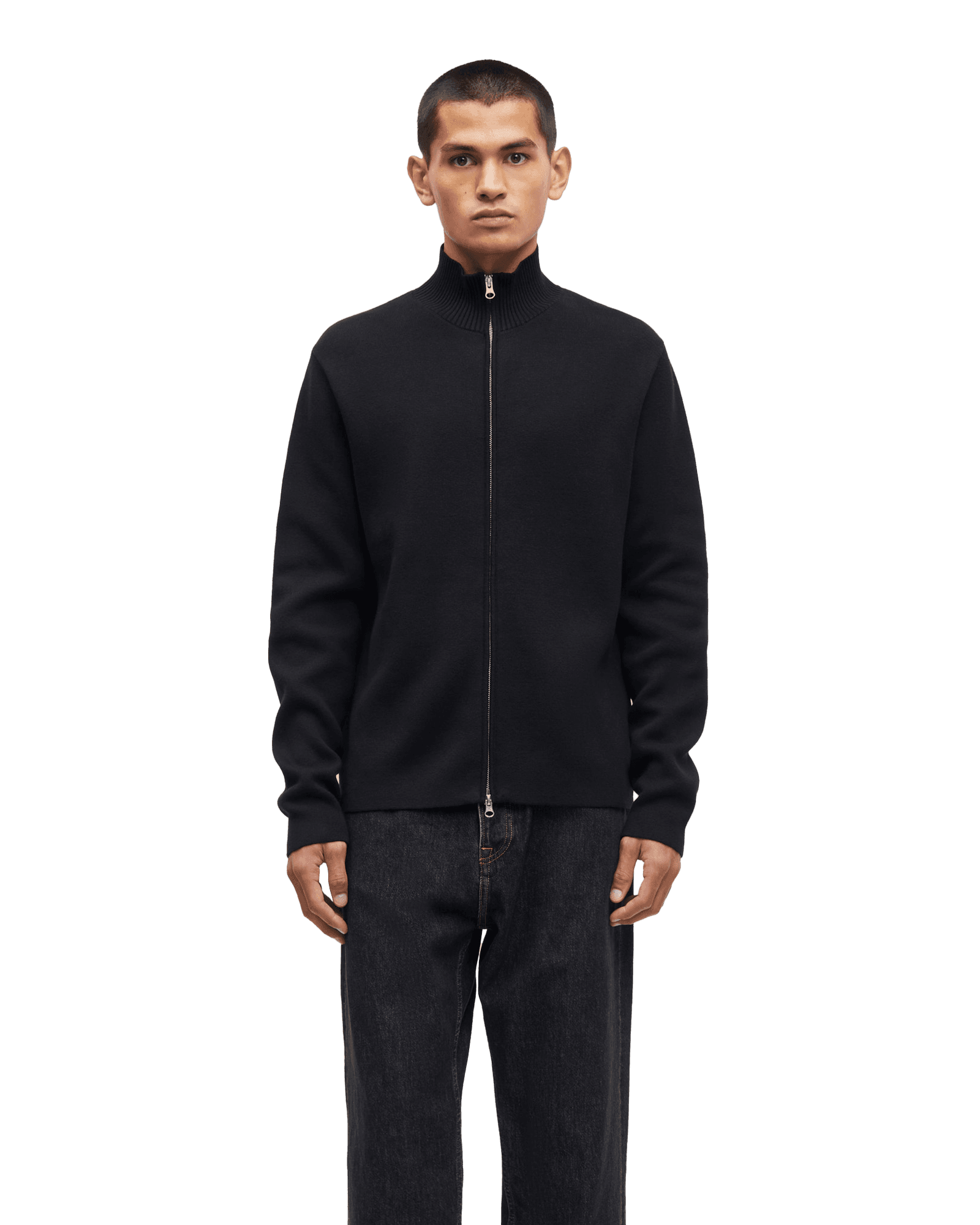 Saniklas Full Zip 15333 M Black