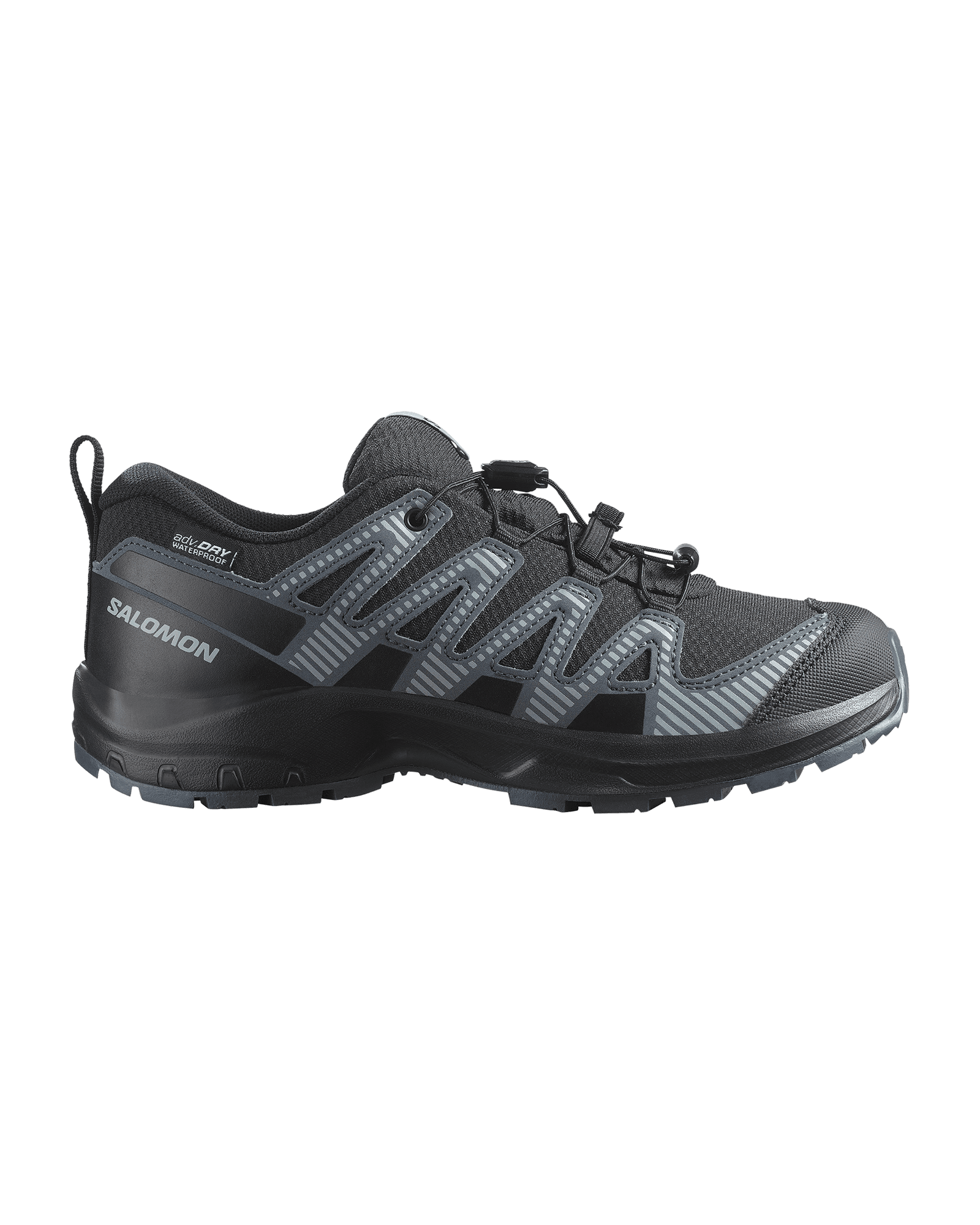 XA Pro V8 WP JR Black/Turbulence/Quarry