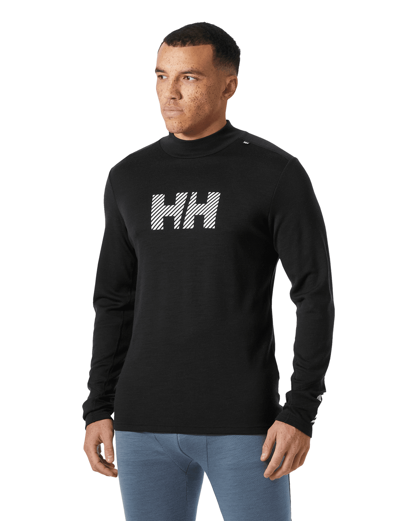 Lifa Merino Midweight Logo M Black