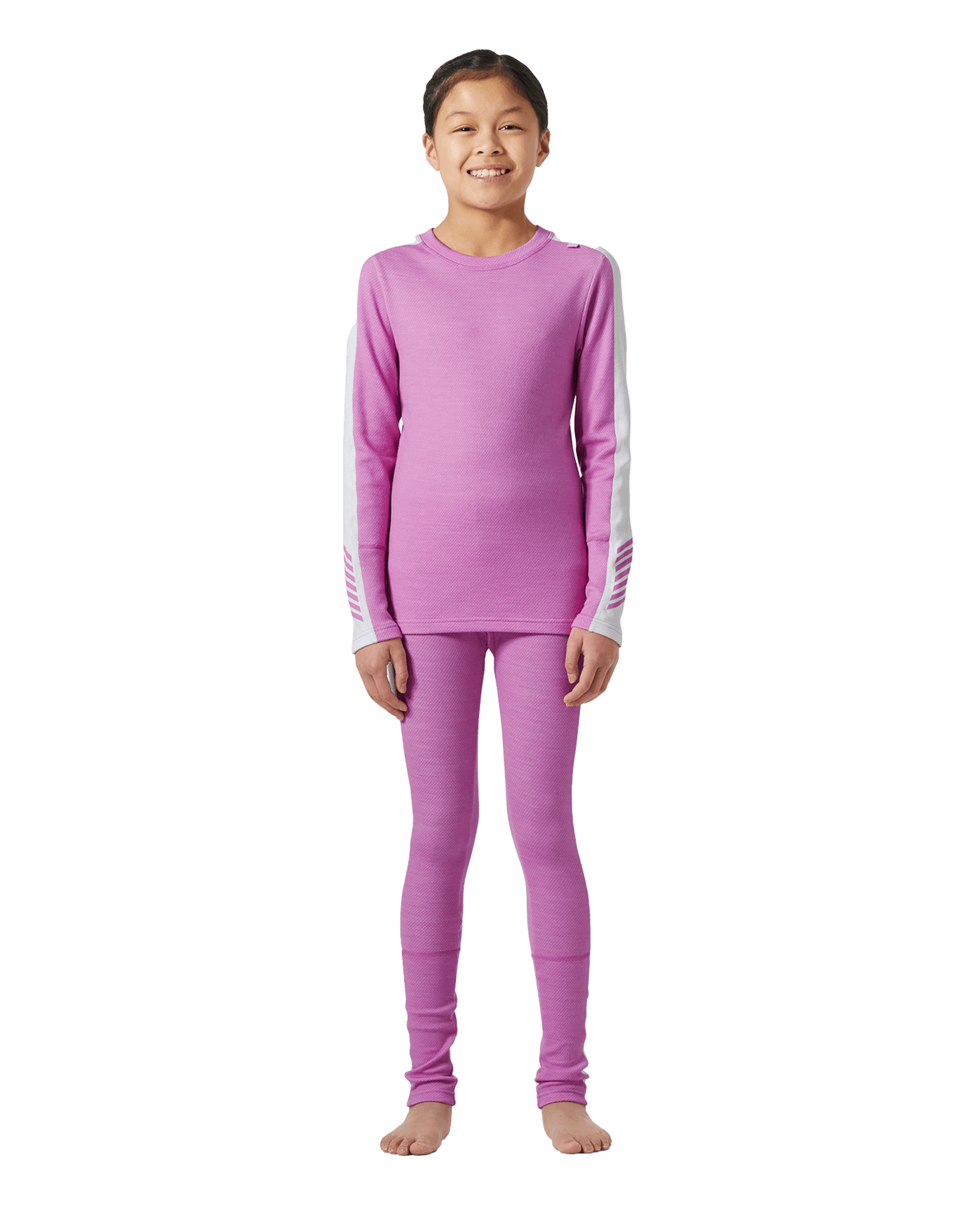Lifa Merino Midweight Set JR Meta Pink
