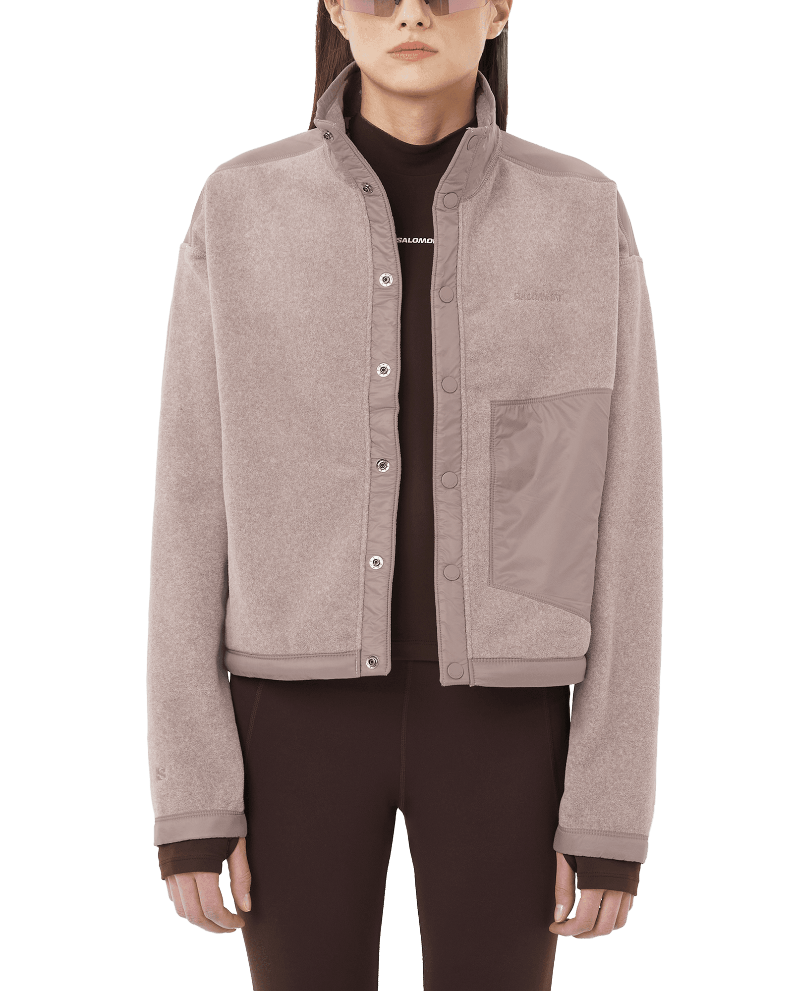 Chroma Fleece Cardigan W Etherea