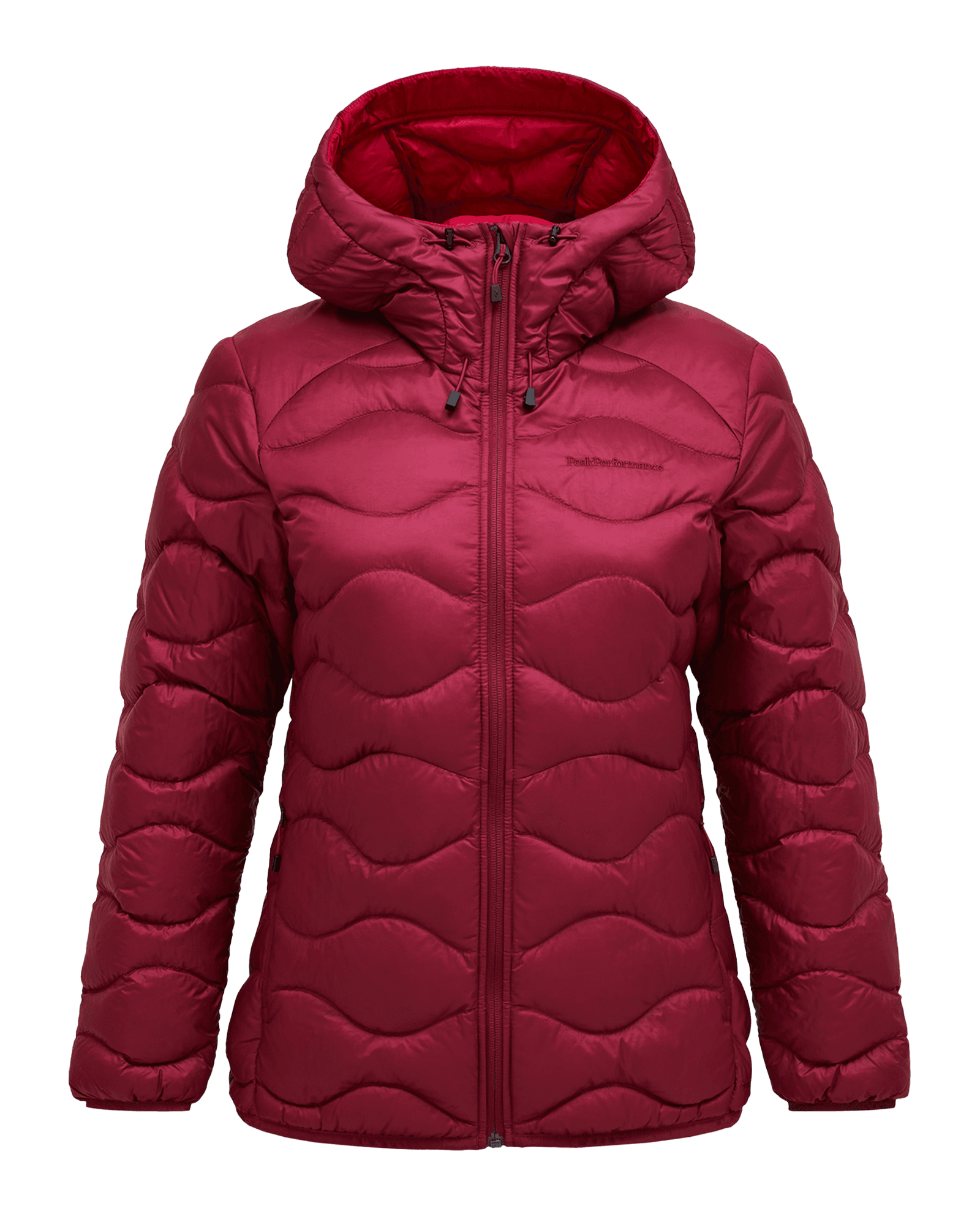 Helium Down Hood Jacket W Vertical Zenith/Tech Burgundy