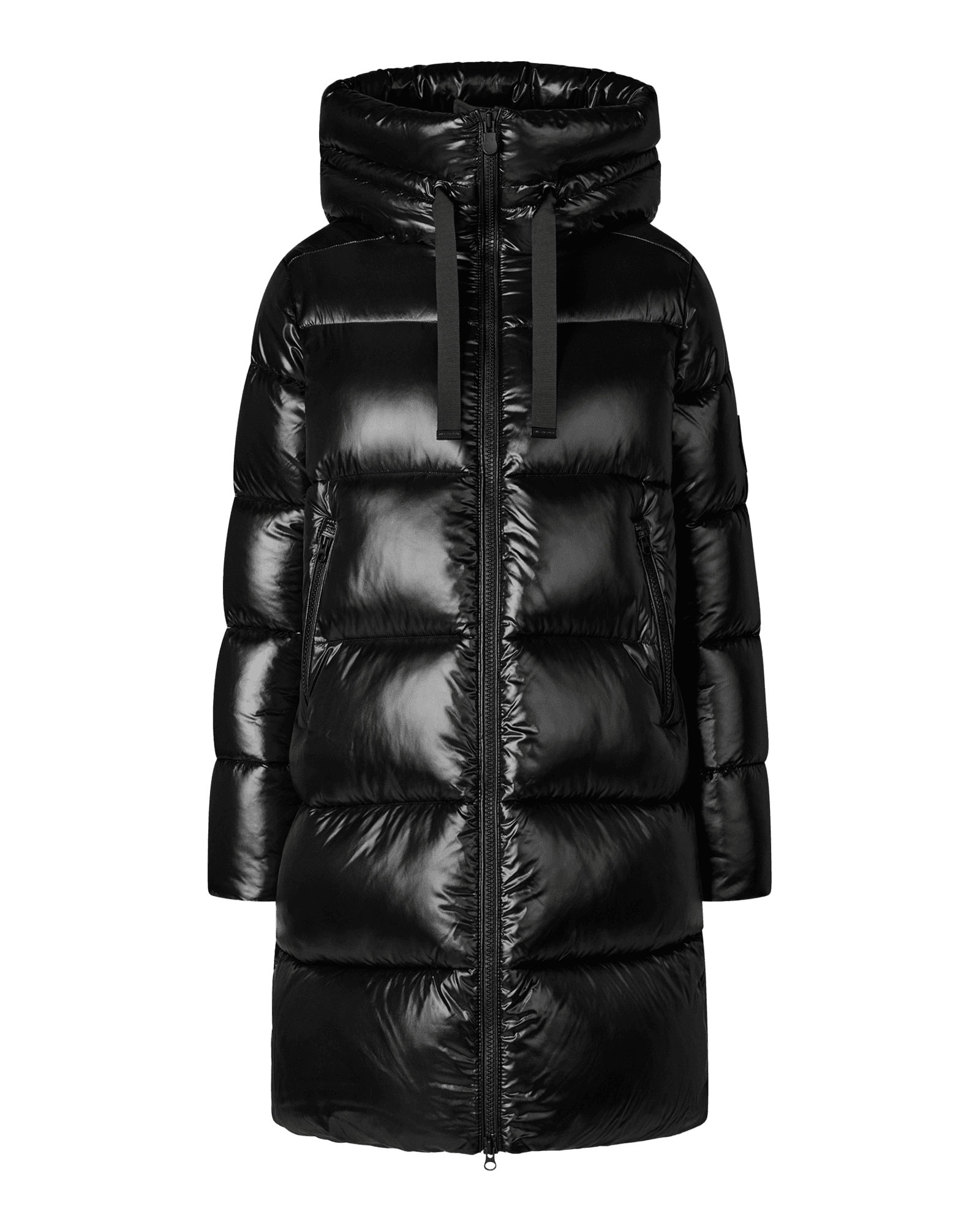 Isabel Hooded Coat W Black