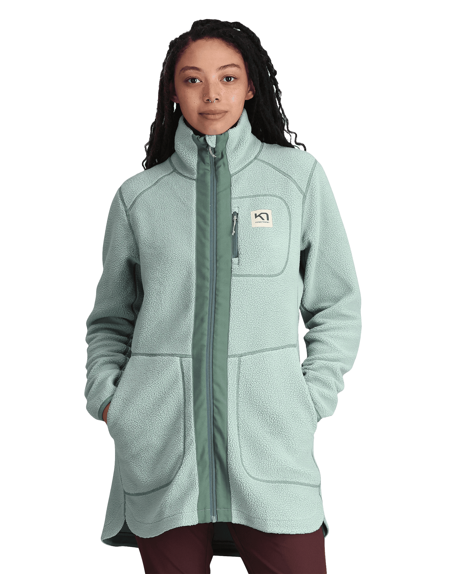 Sanne Pile Jacket W Sage