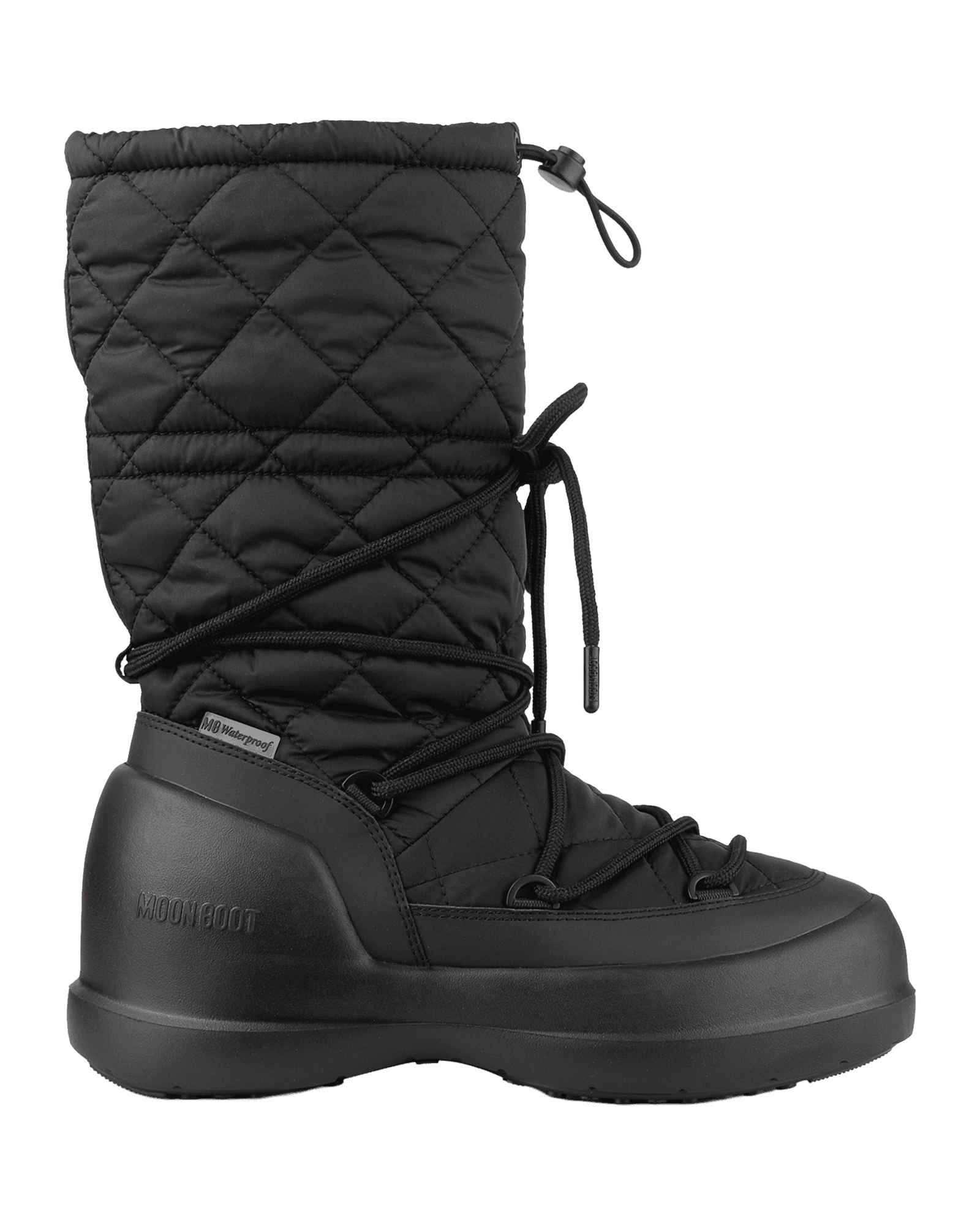 Mezzaluna Quilted High Boot WP Black