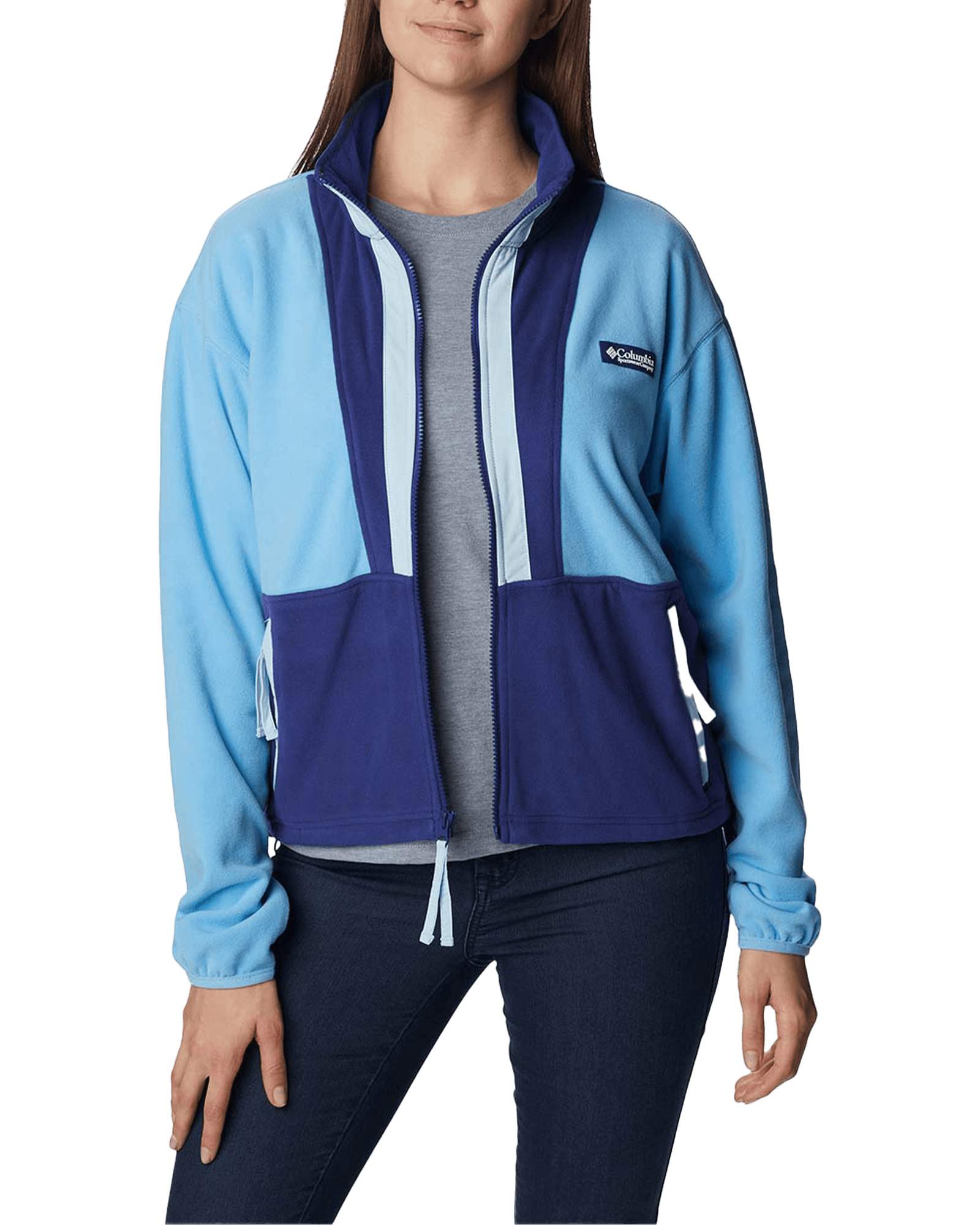 Back Bowl Fleece W Vista Blue/Dark Sapphire